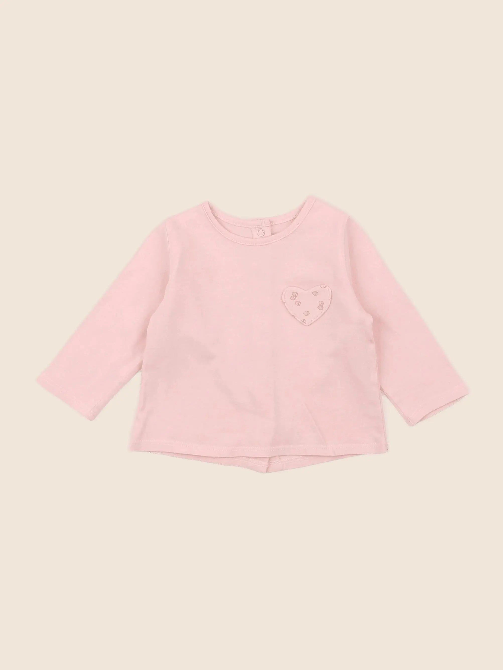 Vertbaudet - tee-shirt rose - 3 mois