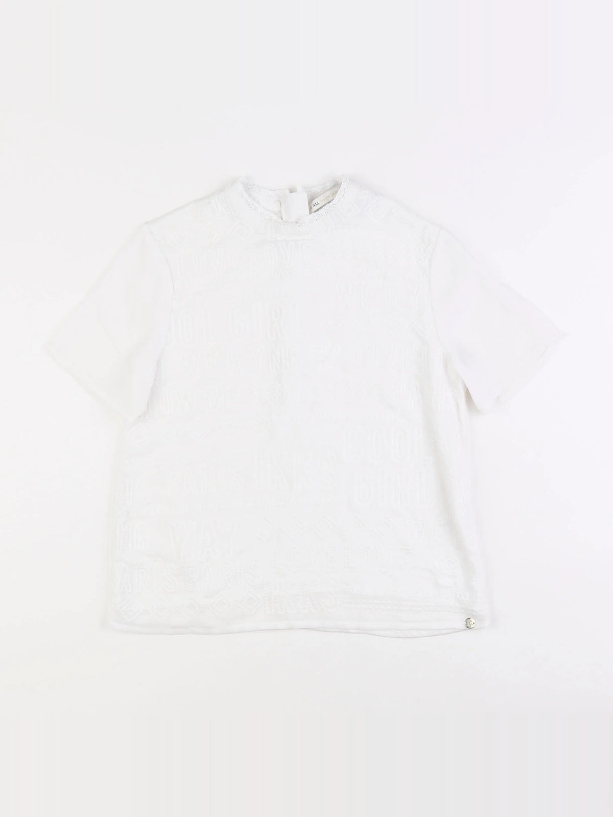 IKKS - blouse blanc - 10 ans