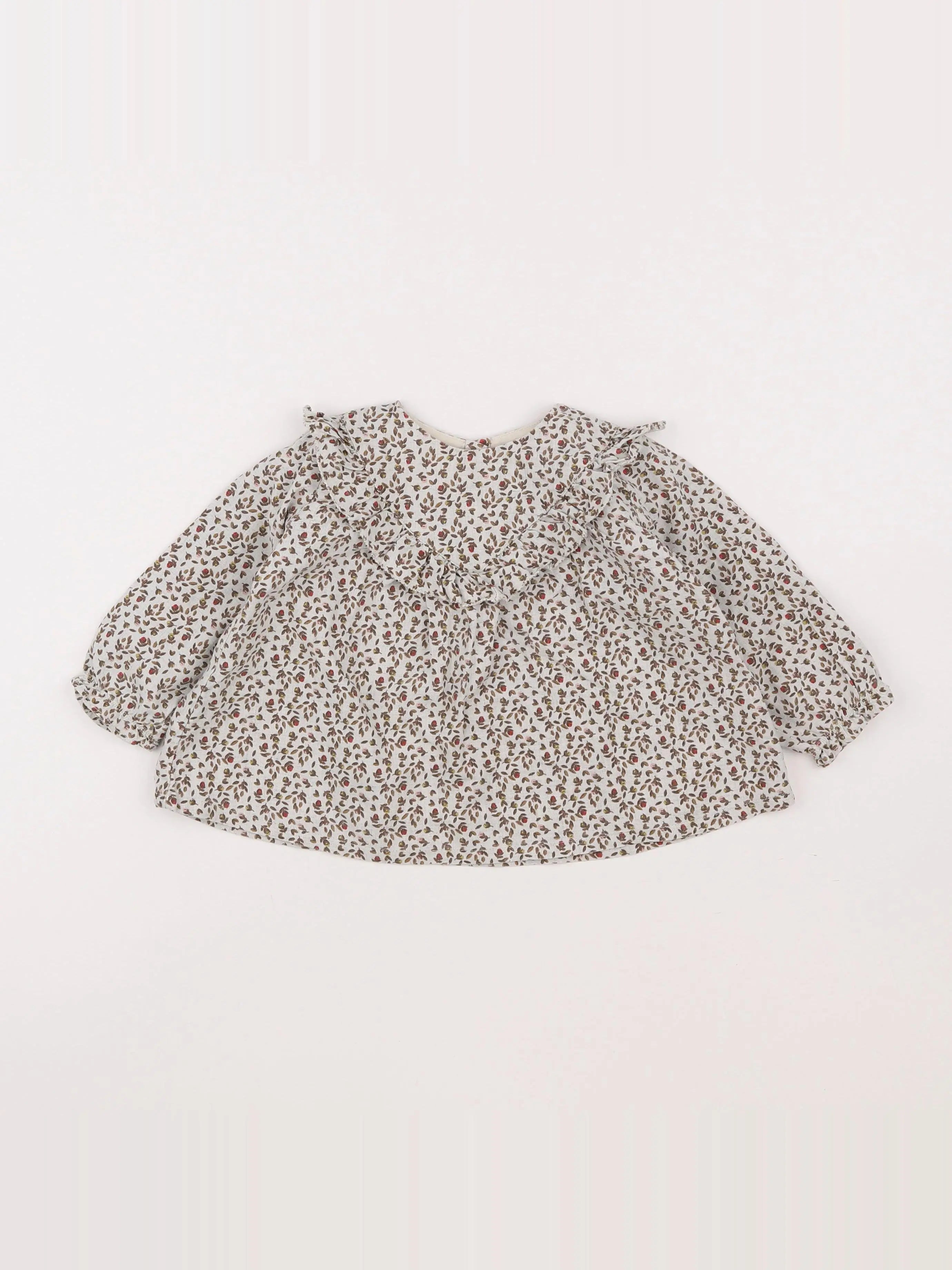 Boutchou - blouse marron - 18 mois