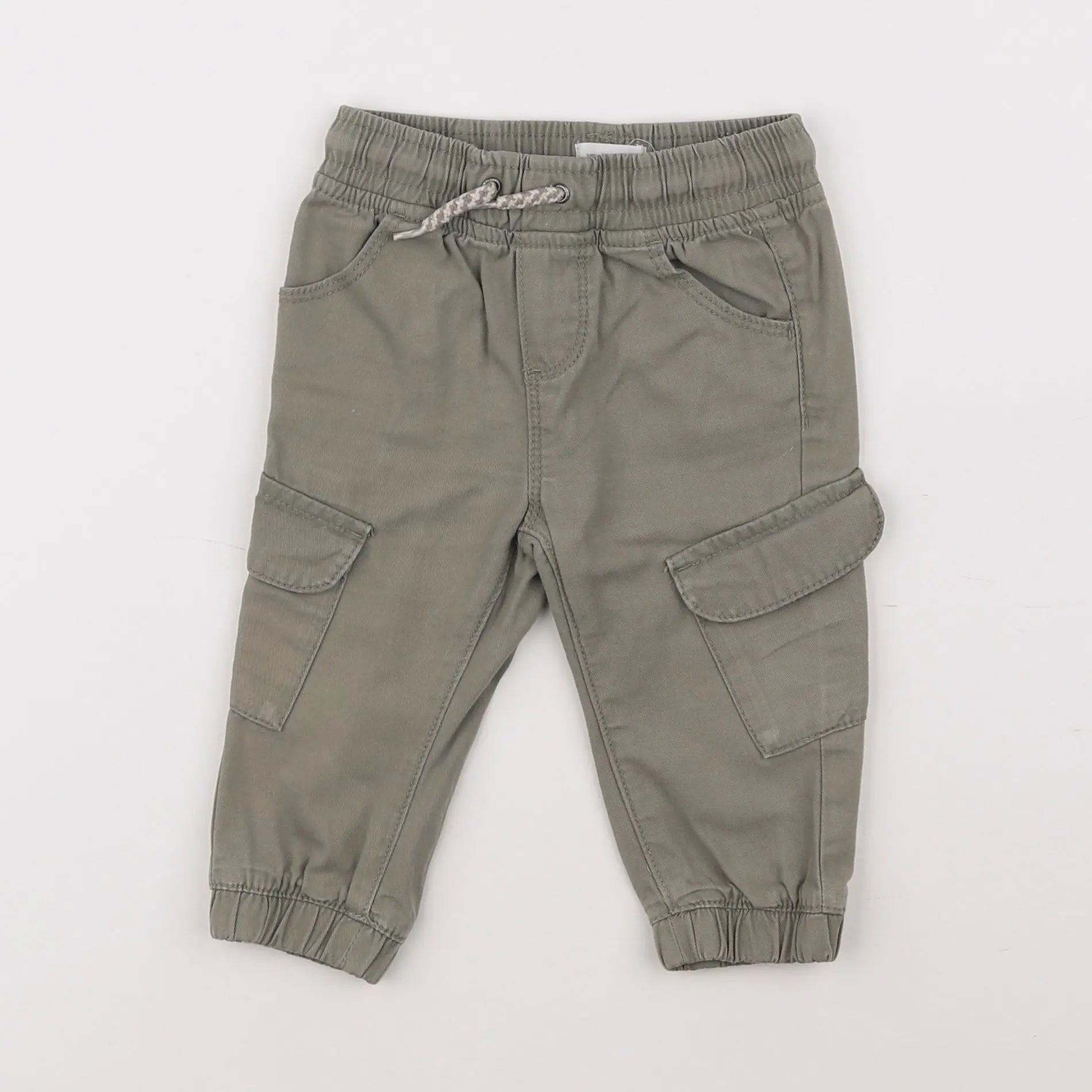 Vertbaudet - pantalon vert - 9 mois