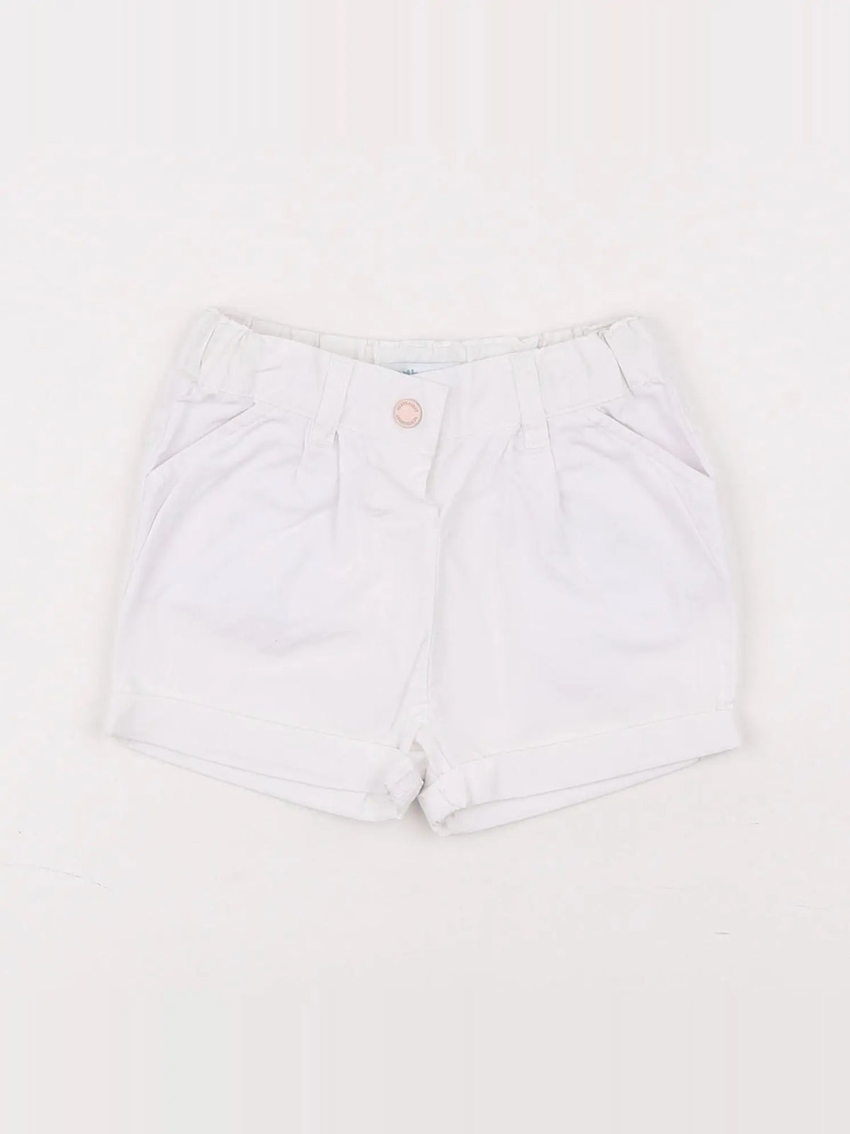Vertbaudet - short blanc - 12 mois
