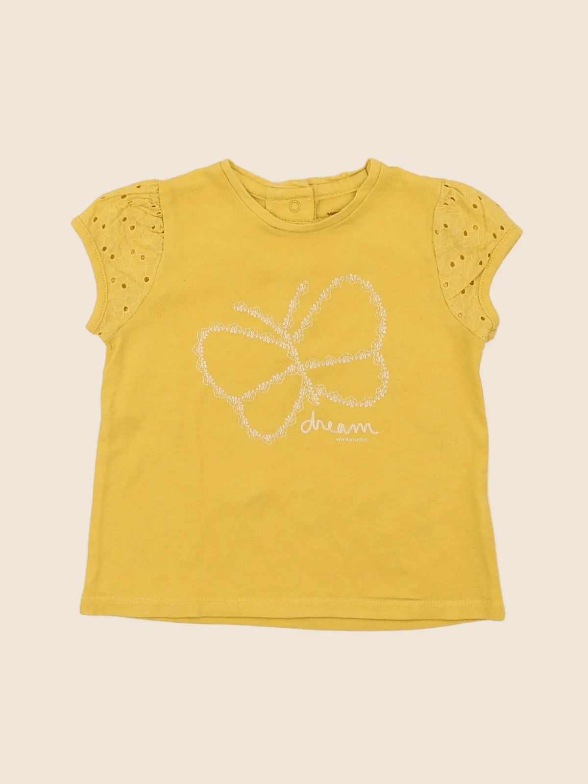 Vertbaudet - tee-shirt jaune - 12 mois
