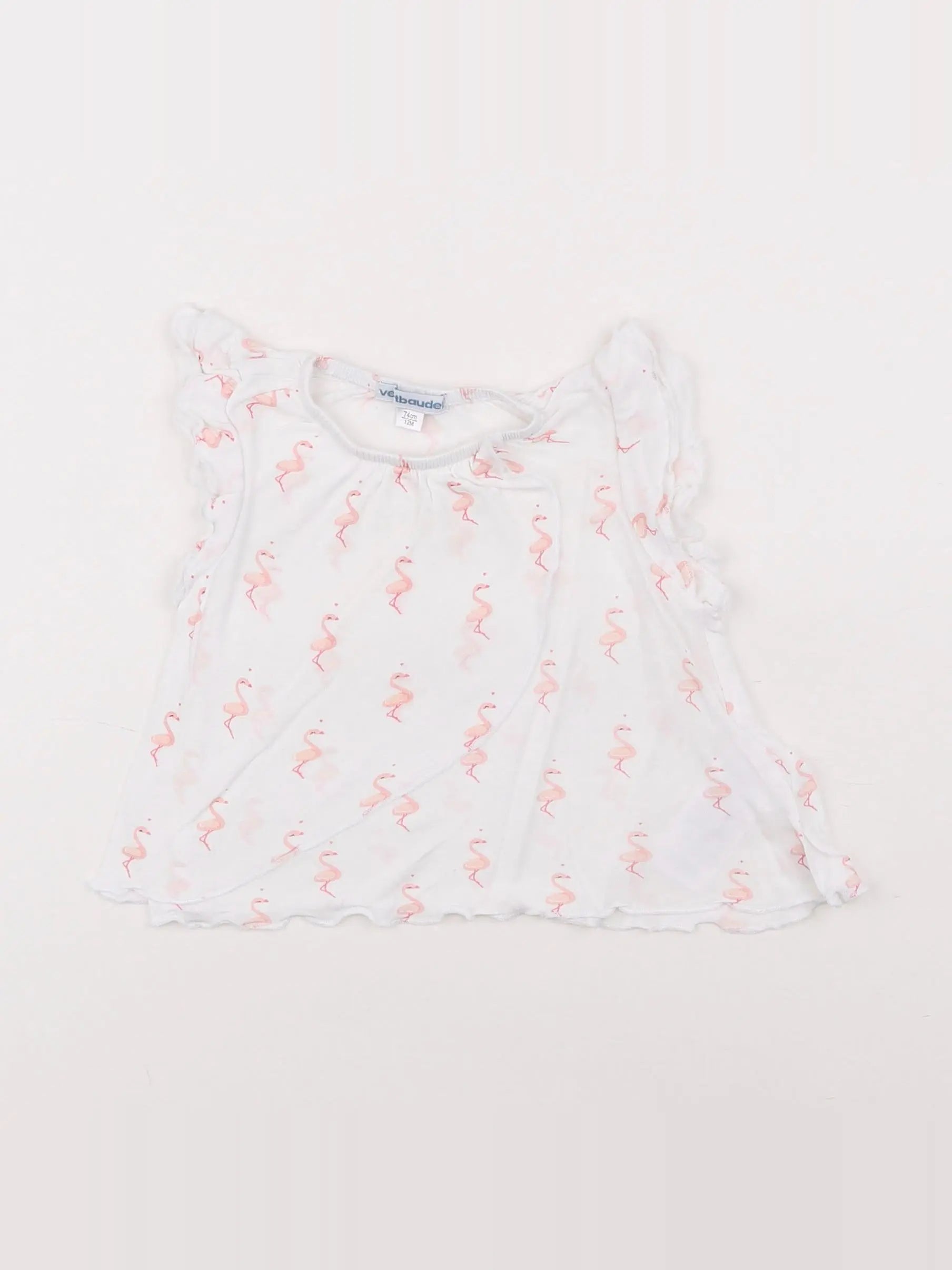 Vertbaudet - tee-shirt rose - 12 mois