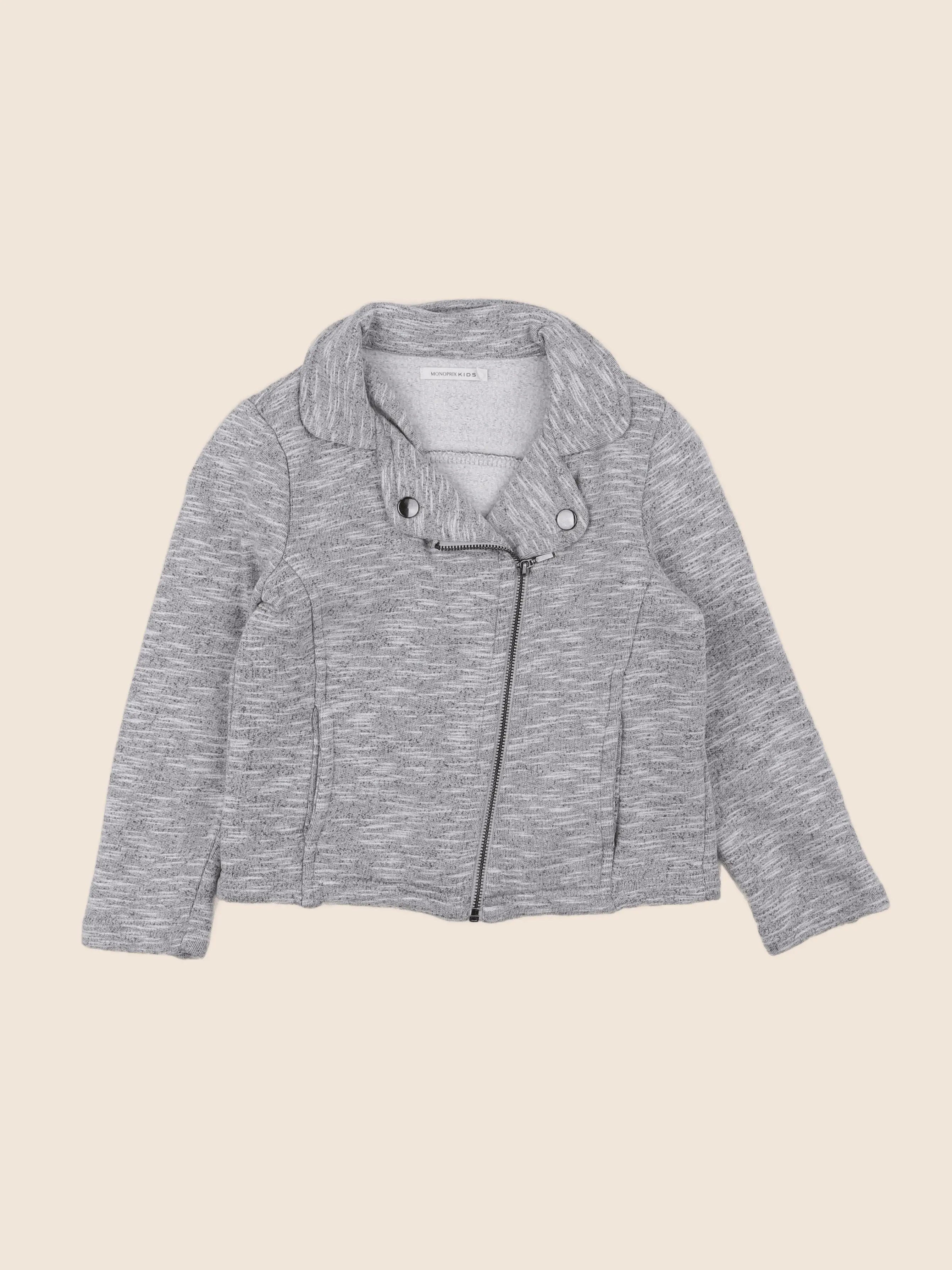Monoprix - sweat gris - 6 ans