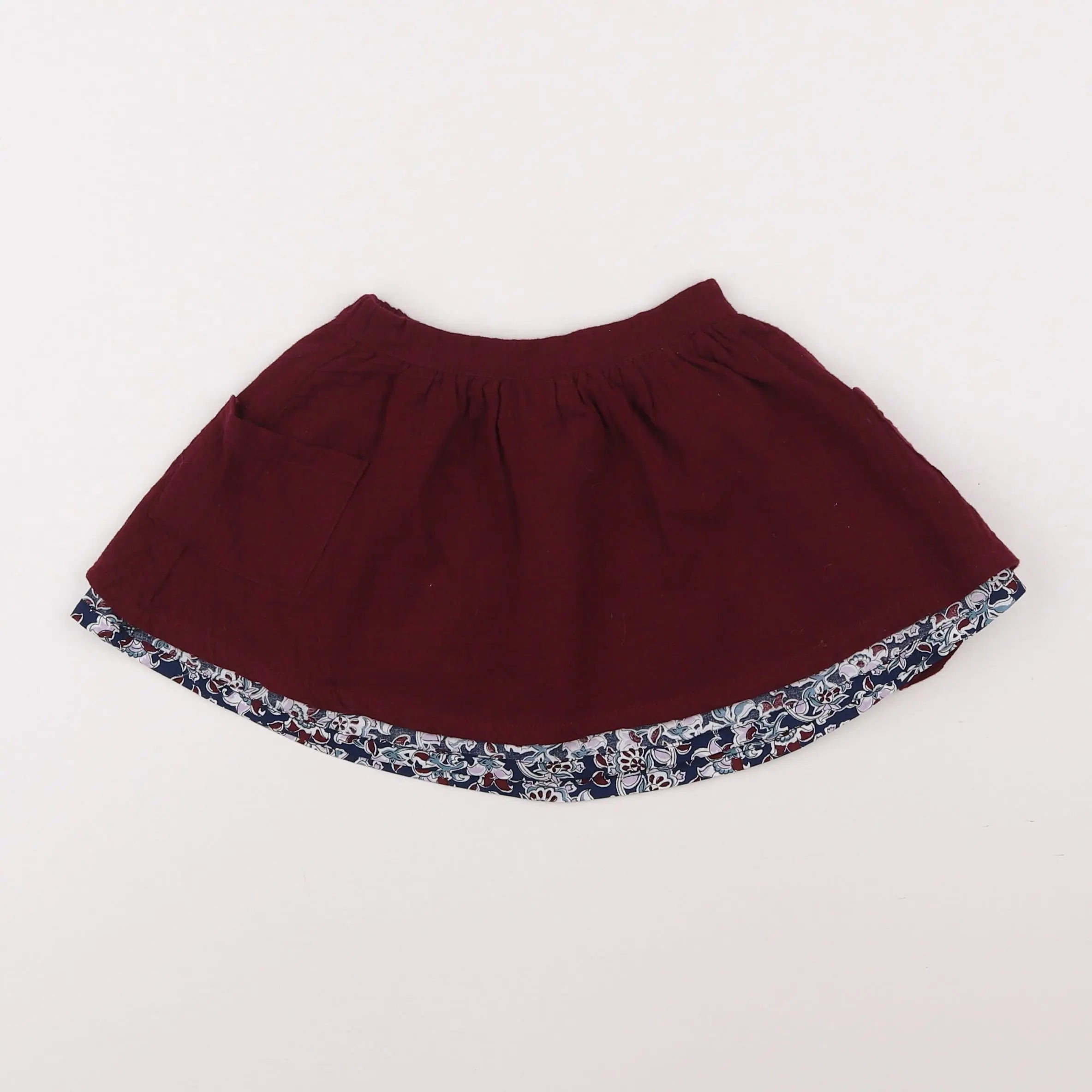 Vertbaudet - jupe réversible rose - 3 ans