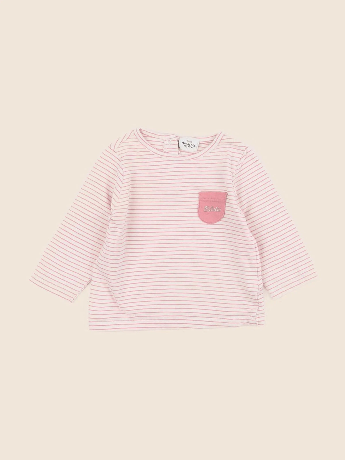 Tape à l'oeil - tee-shirt rose - 9 mois