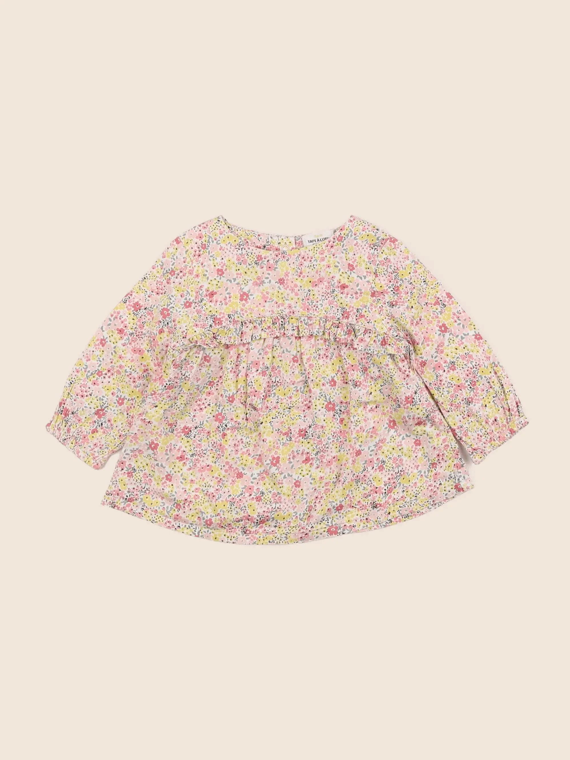 Tape à l'oeil - blouse jaune - 6 mois