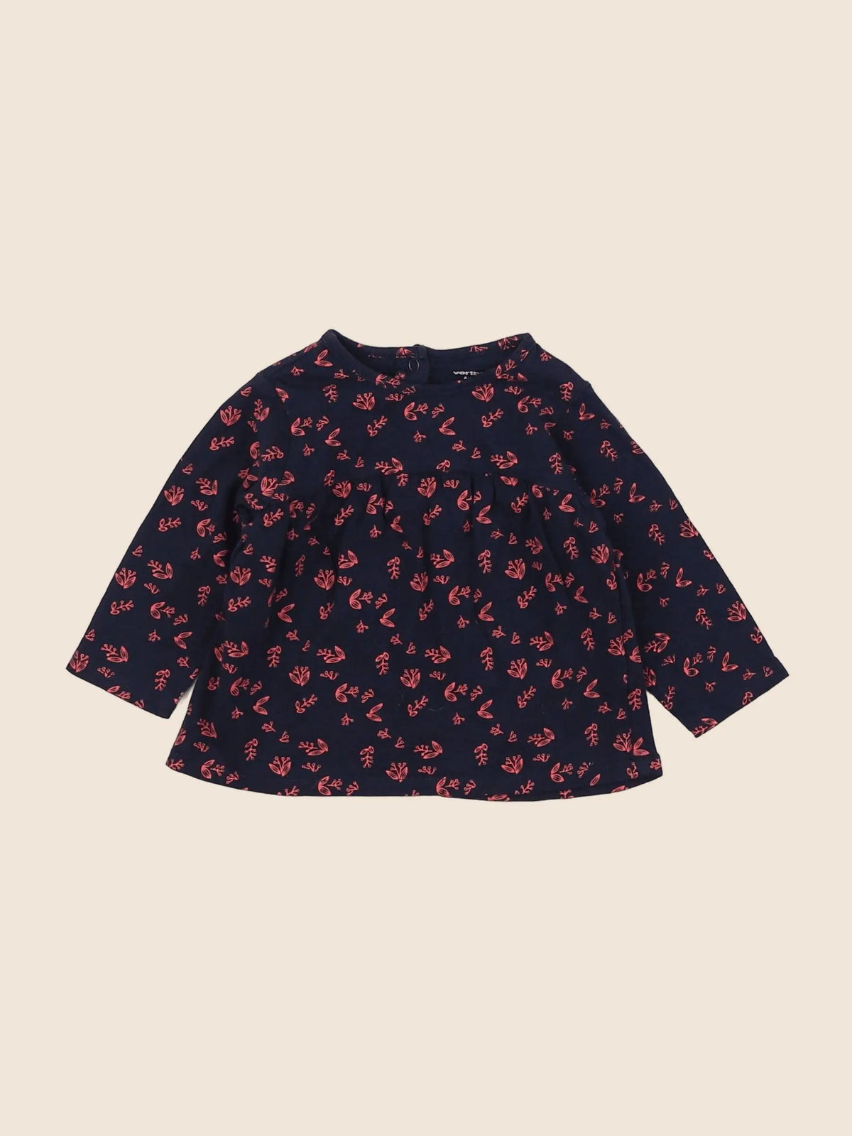 Vertbaudet - tee-shirt bleu - 6 mois