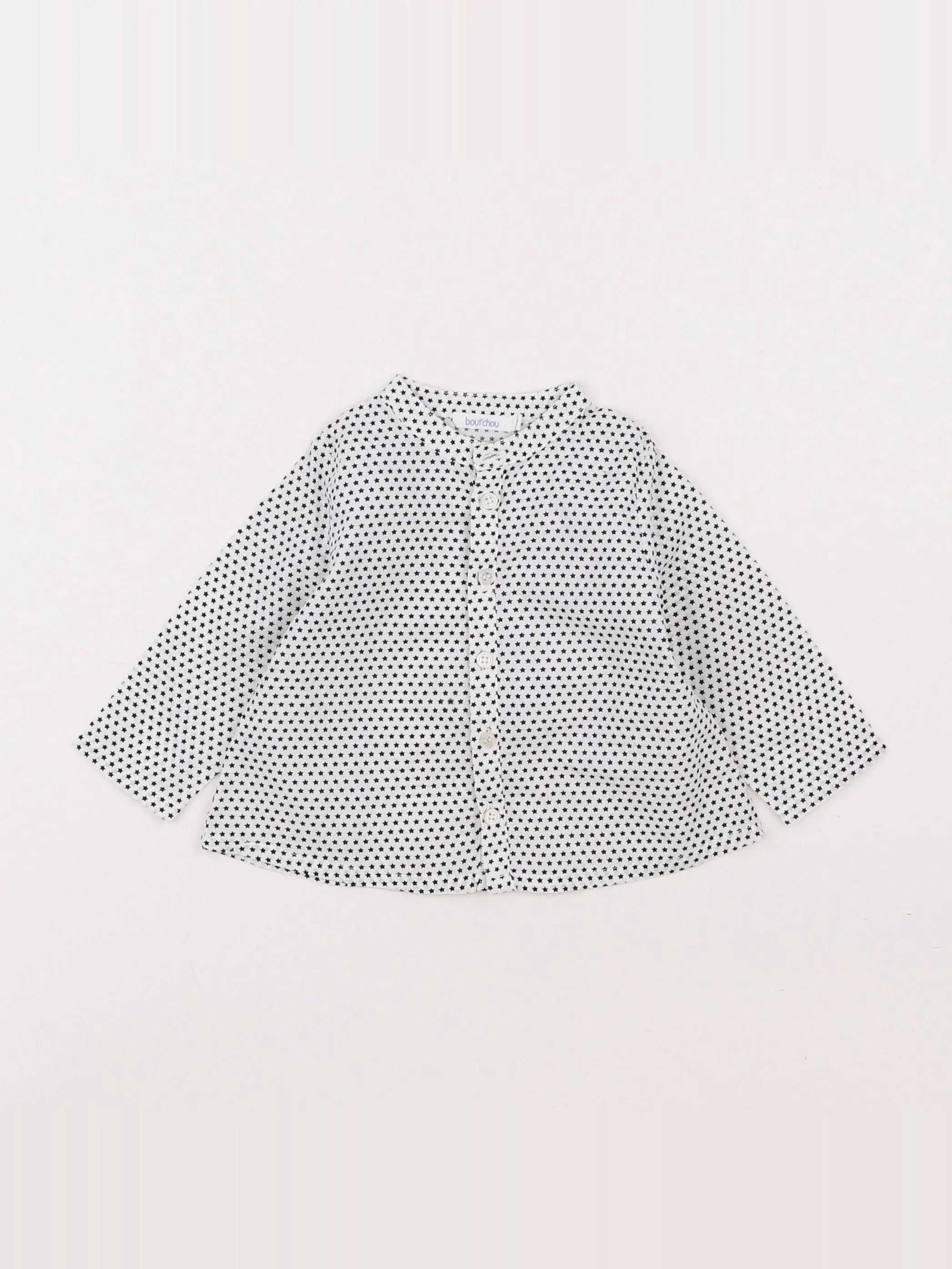 Boutchou - chemise blanc, noir - 3 mois