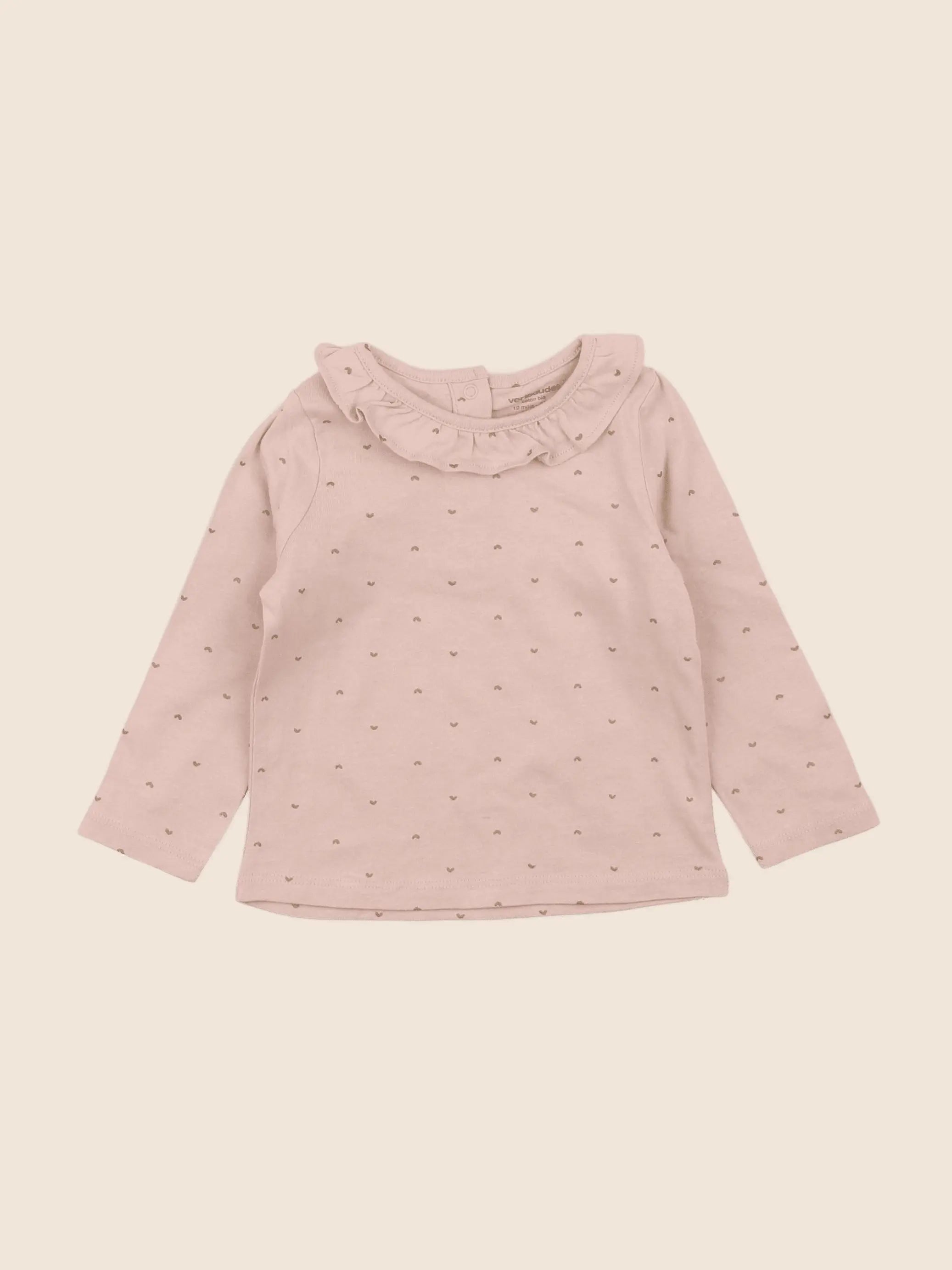 Vertbaudet - tee-shirt rose - 12 mois