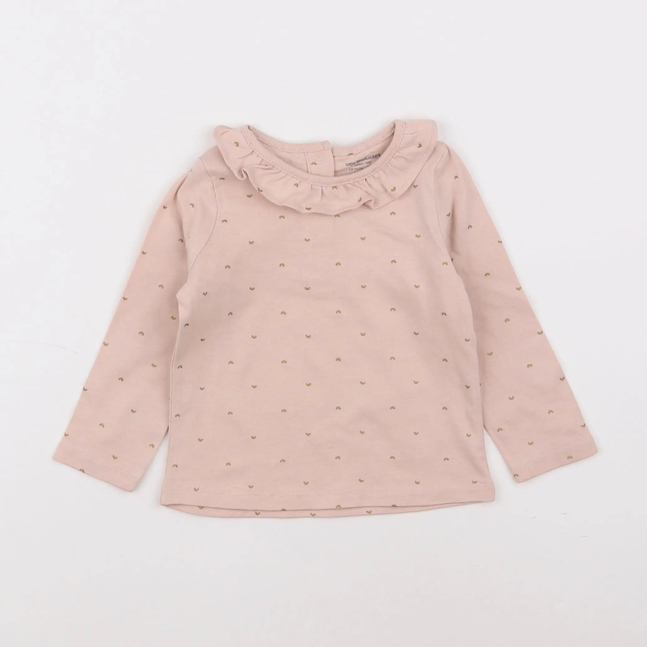 Vertbaudet - tee-shirt rose - 12 mois
