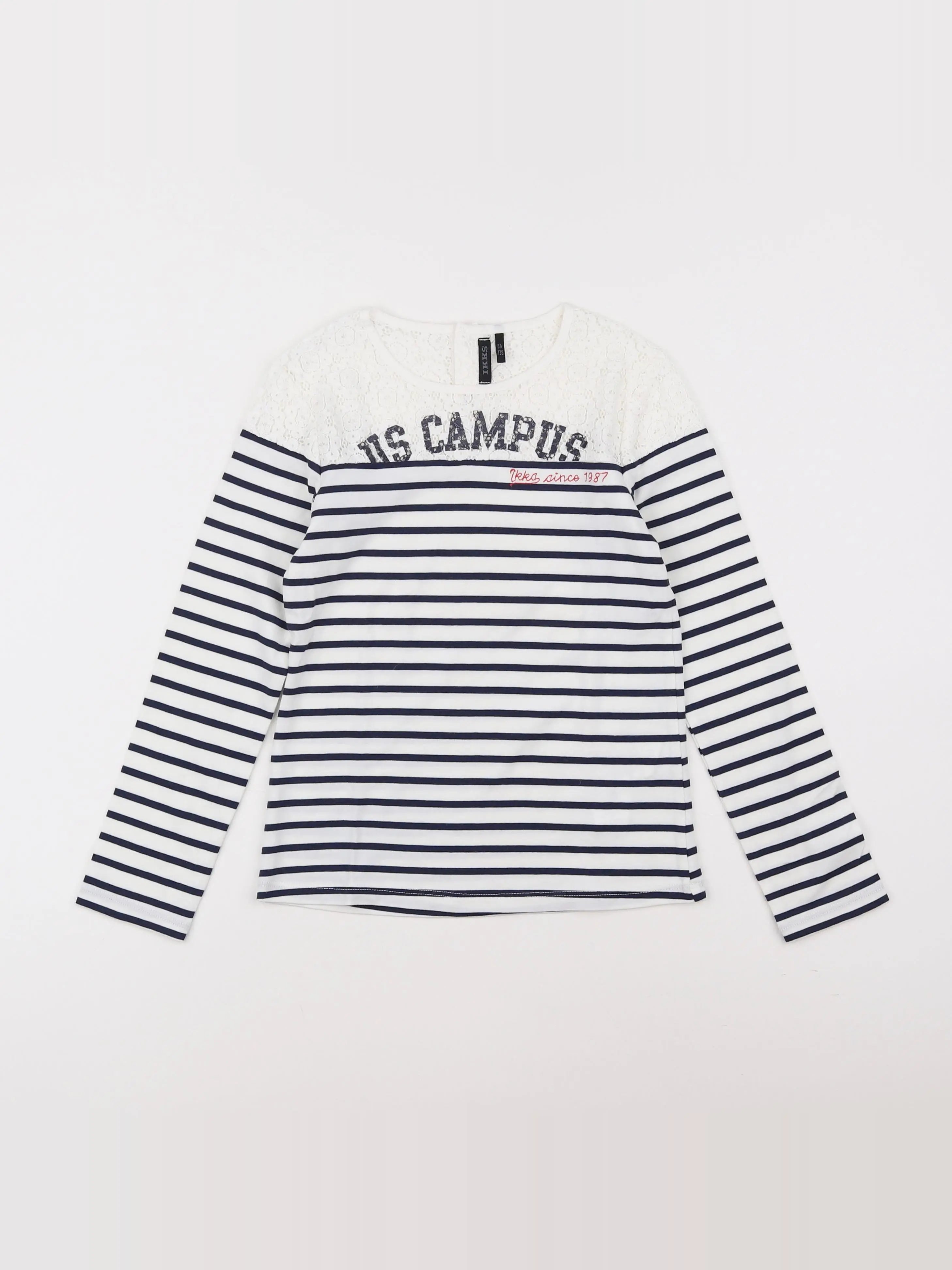 IKKS - tee-shirt bleu - 8 ans