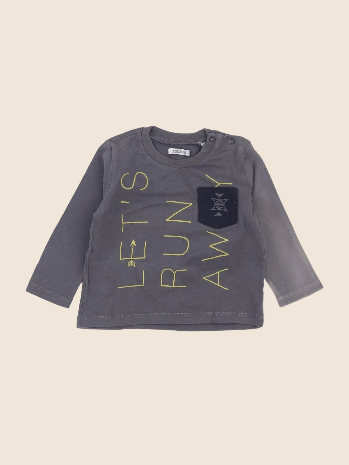 IKKS - tee-shirt gris - 6 mois