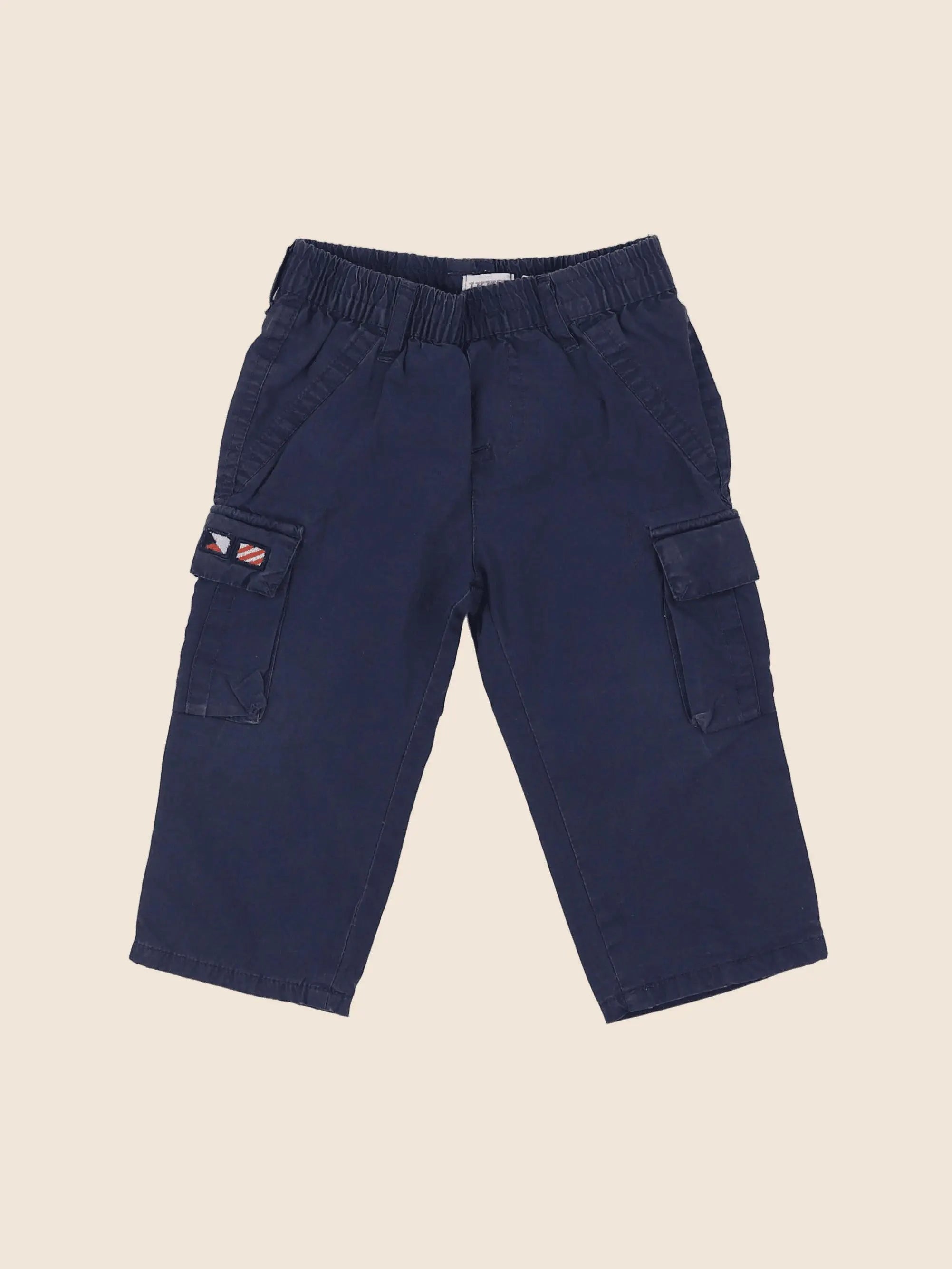 IKKS - pantalon bleu - 12 mois