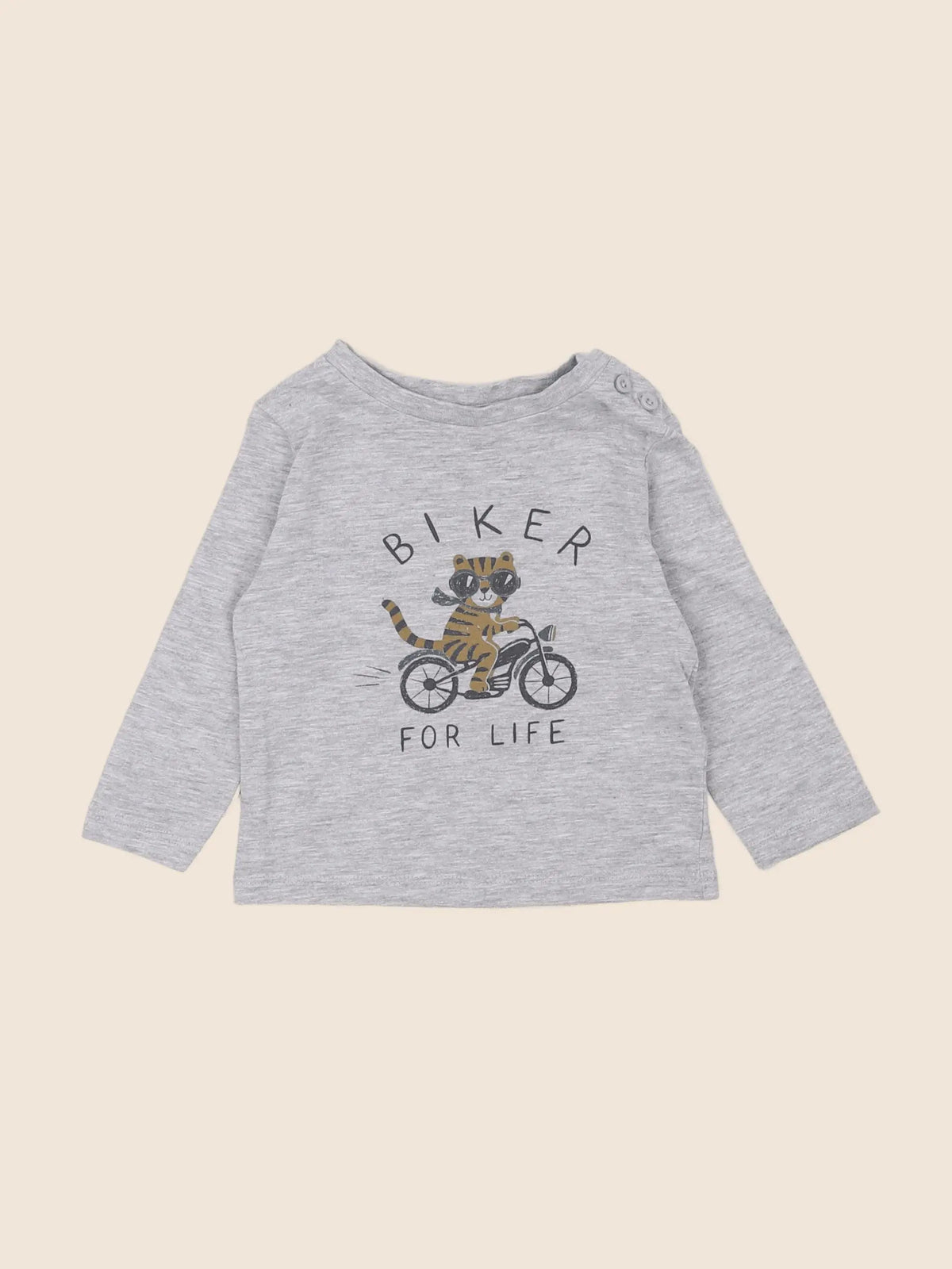 Vertbaudet - tee-shirt gris - 6 mois