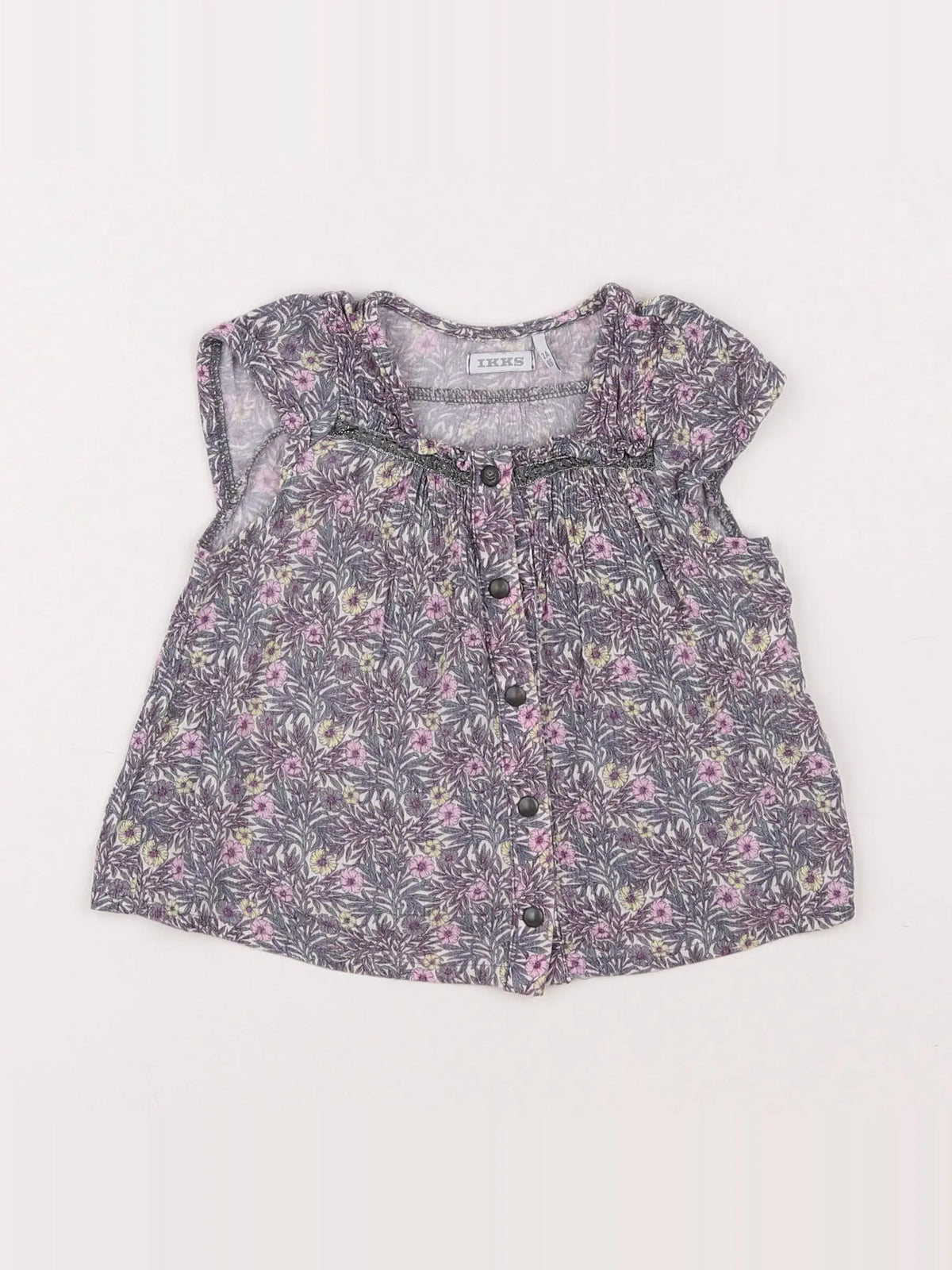 IKKS - blouse violet - 2 ans