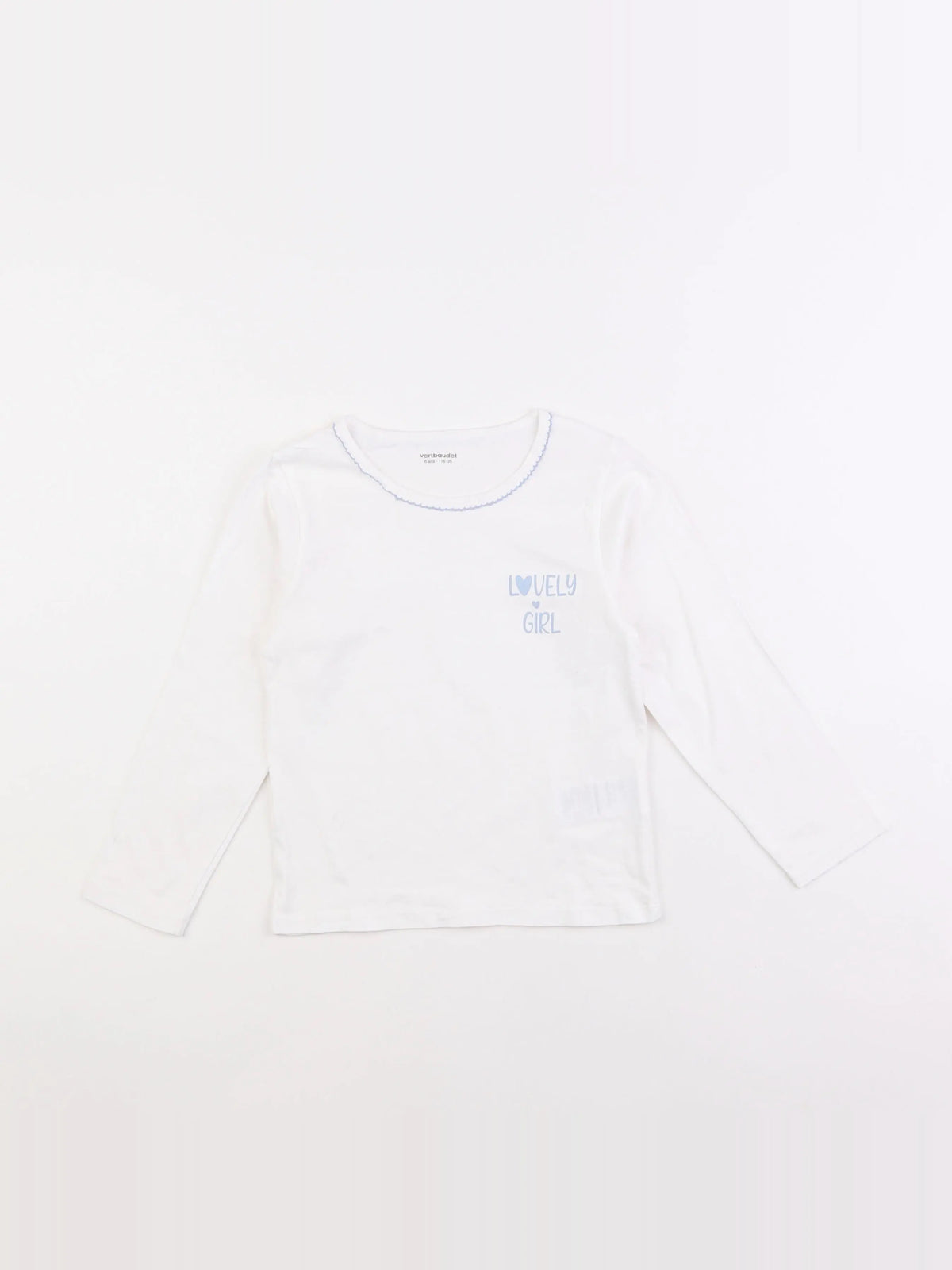 Vertbaudet - maillot de corps blanc - 6 ans