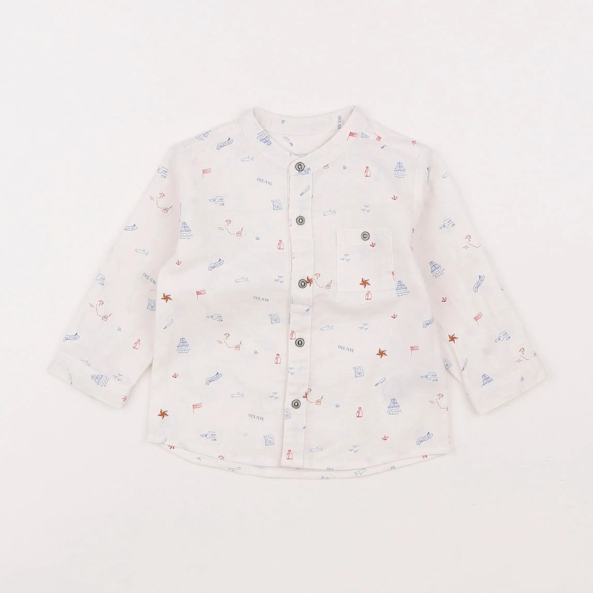 Vertbaudet - chemise blanc - 12 mois