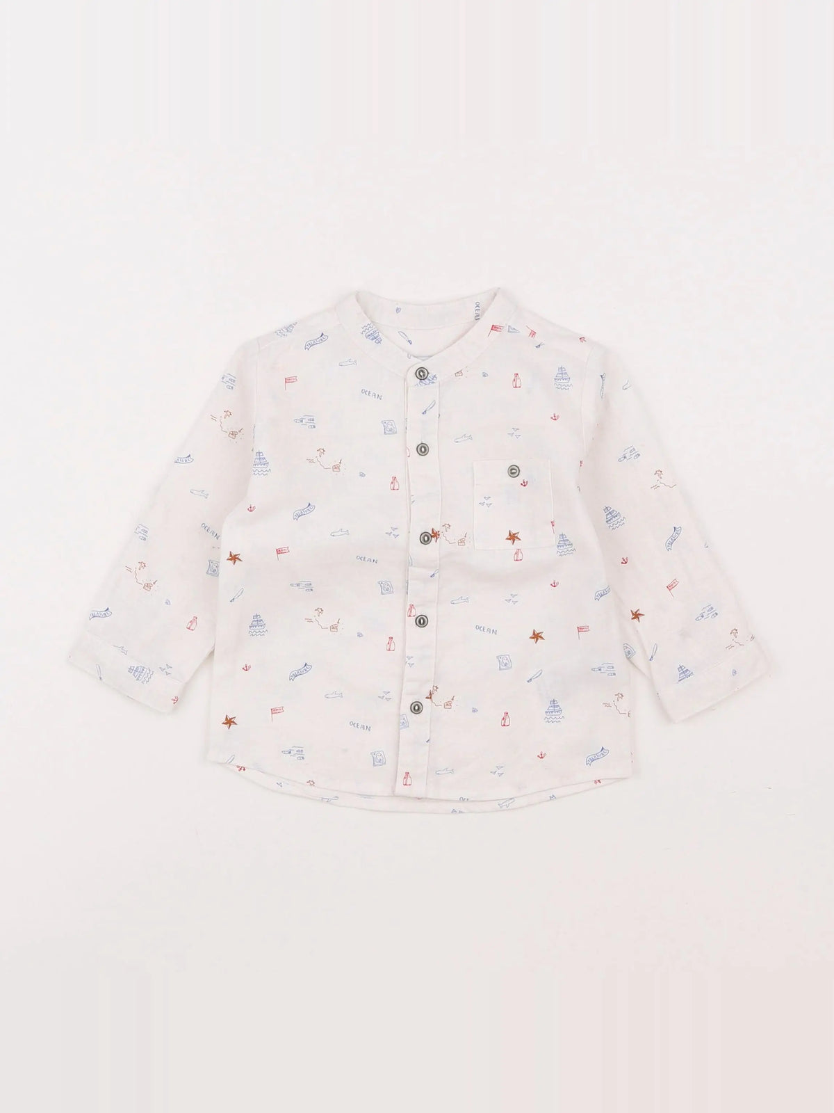 Vertbaudet - chemise blanc - 6 mois