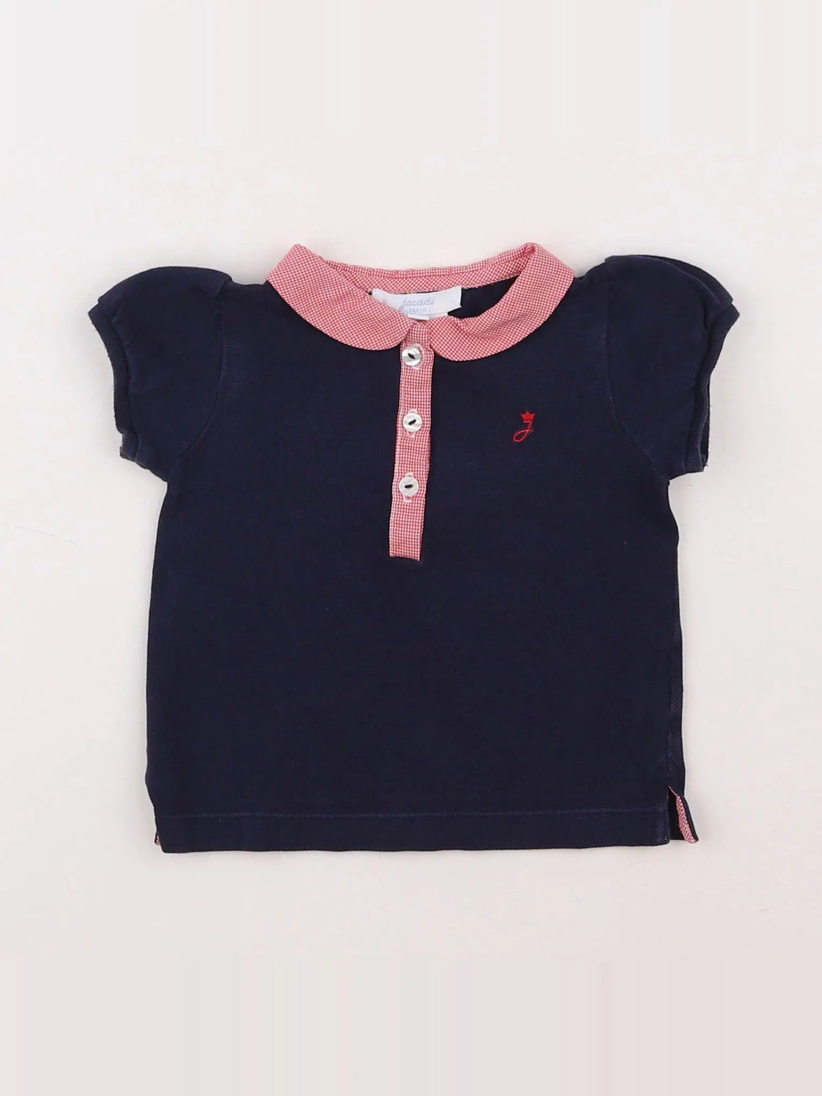 Jacadi - polo bleu - 12 mois
