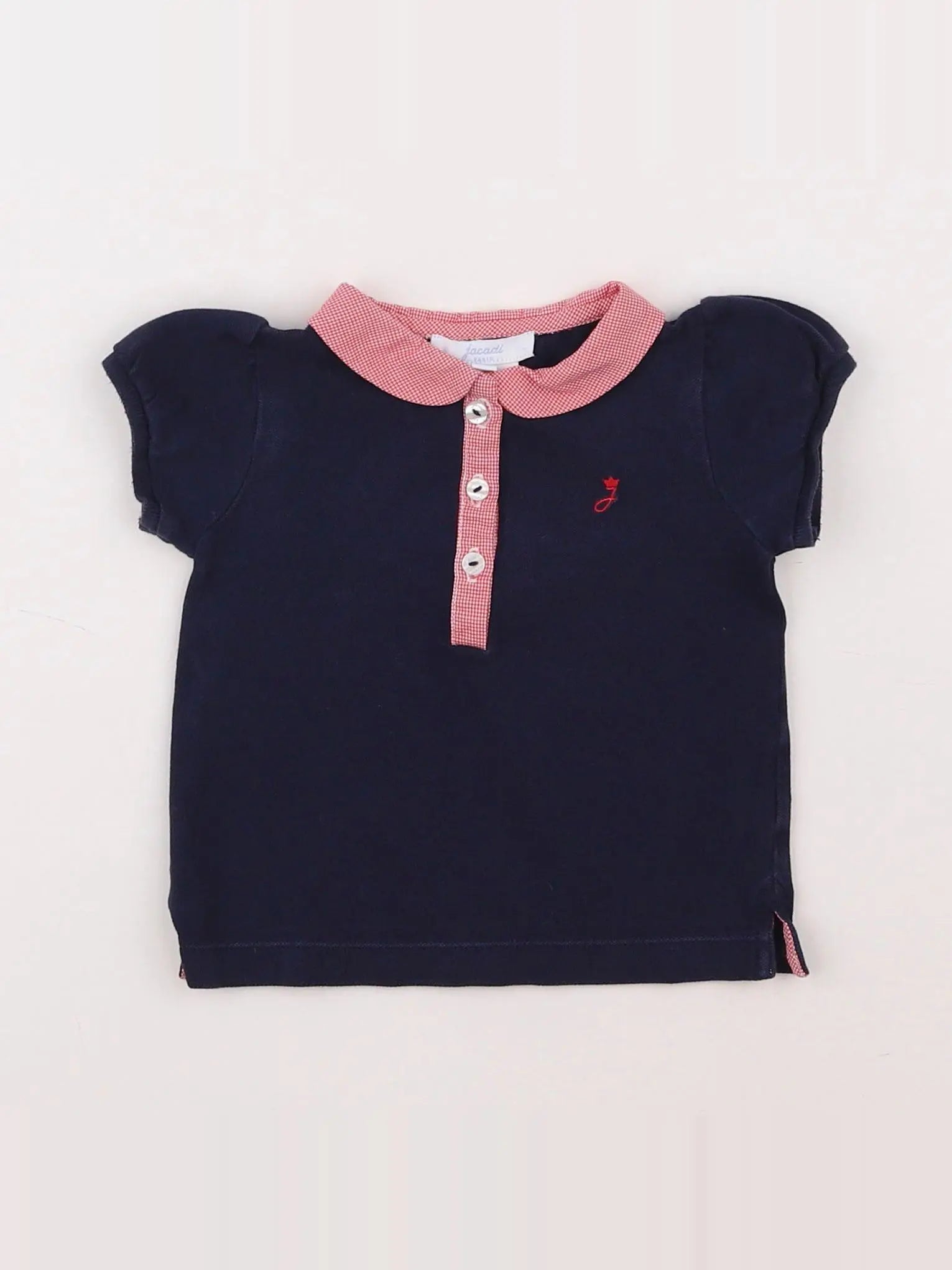 Jacadi - polo bleu - 12 mois