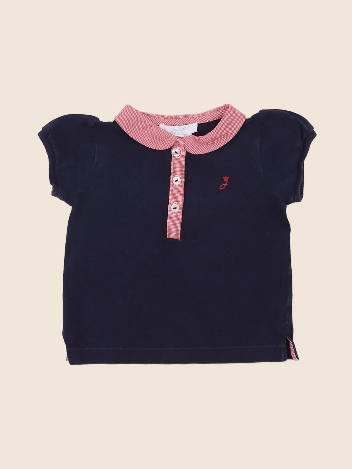 Jacadi - polo bleu - 12 mois