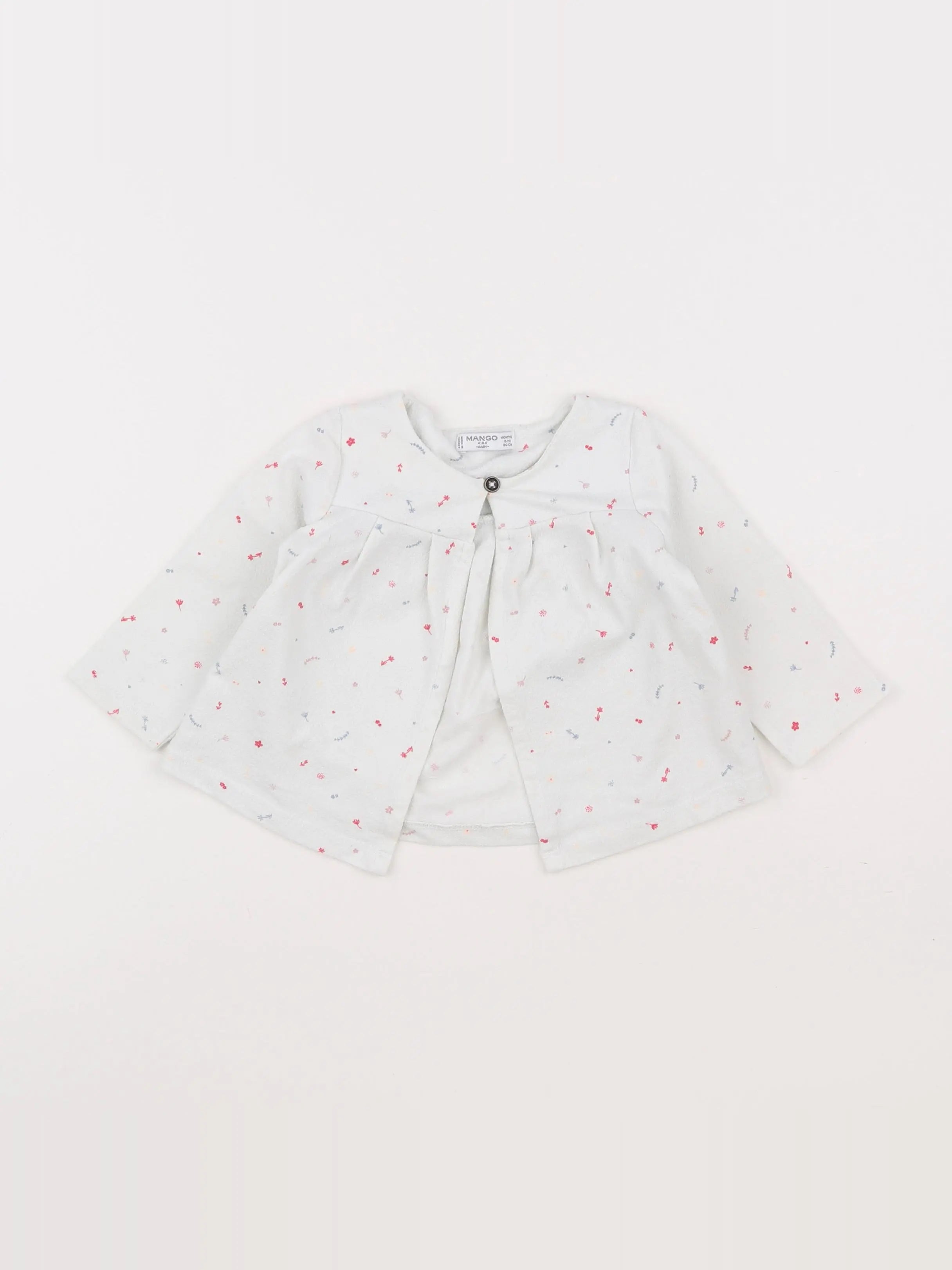 Mango - gilet blanc - 9/12 mois