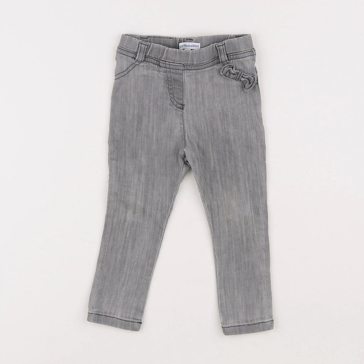 Vertbaudet - jegging gris - 18 mois