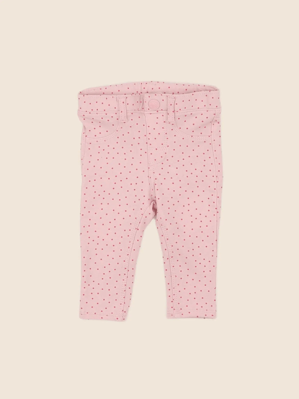 H&M - jegging rose - 6 mois
