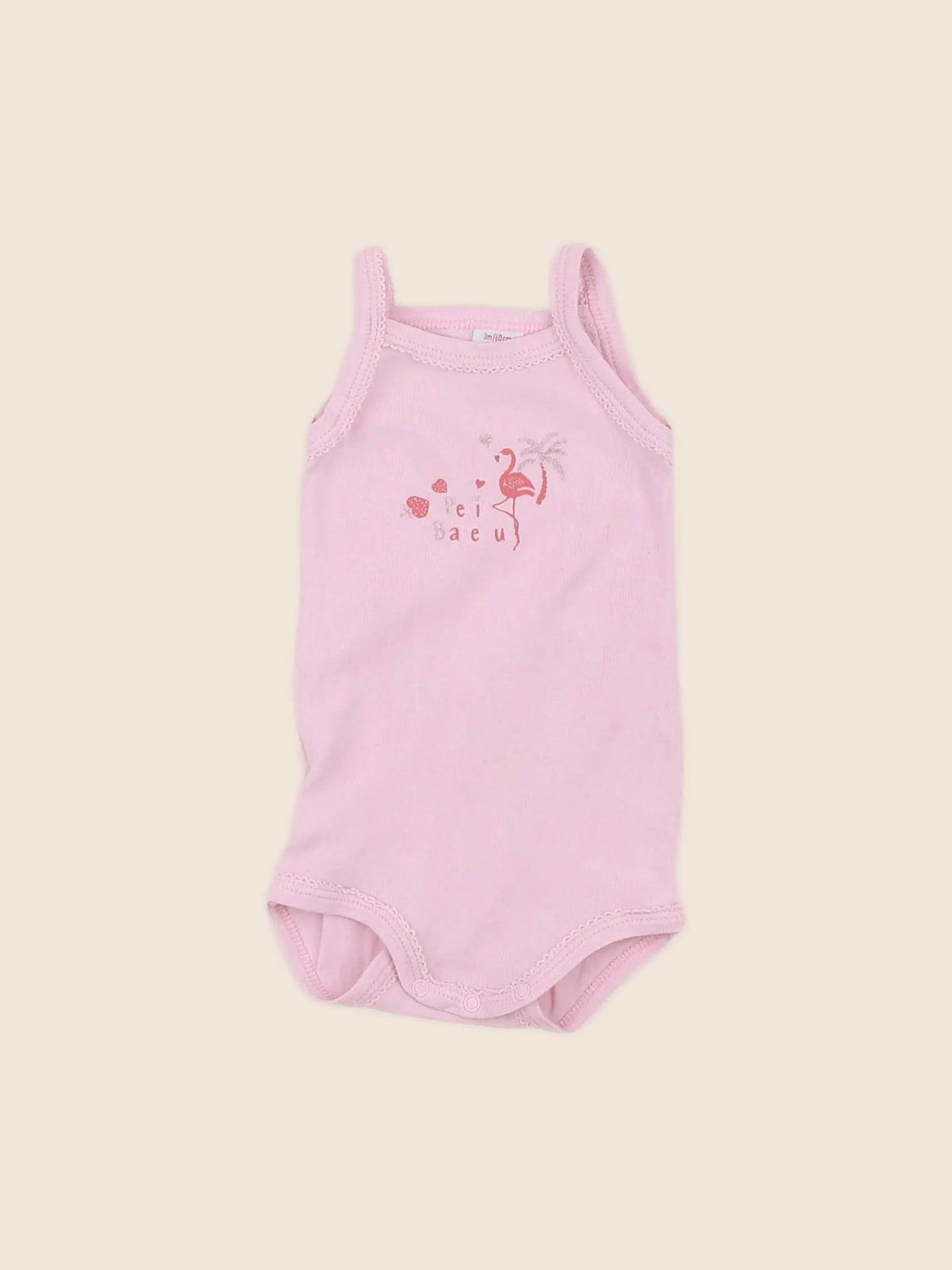 Petit Bateau - body rose - 3 mois
