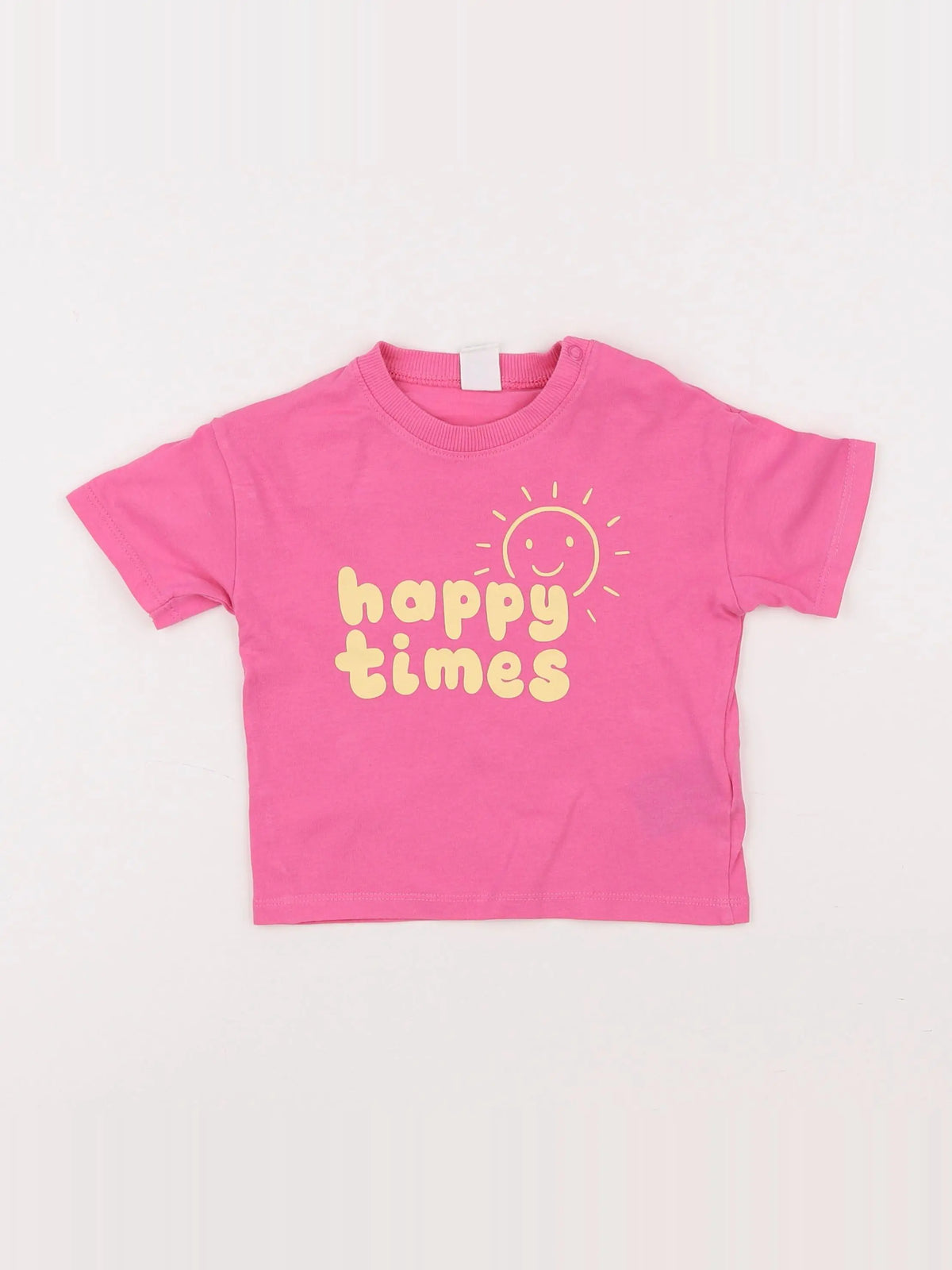 H&M - tee-shirt rose - 9/12 mois