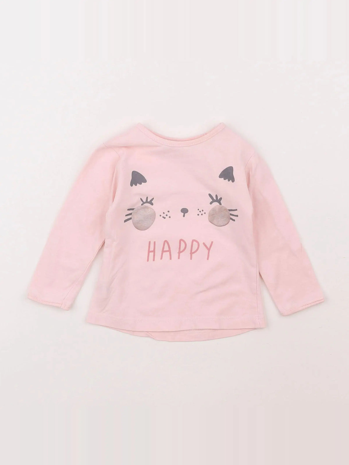 Sfera - tee-shirt rose - 3/6 mois