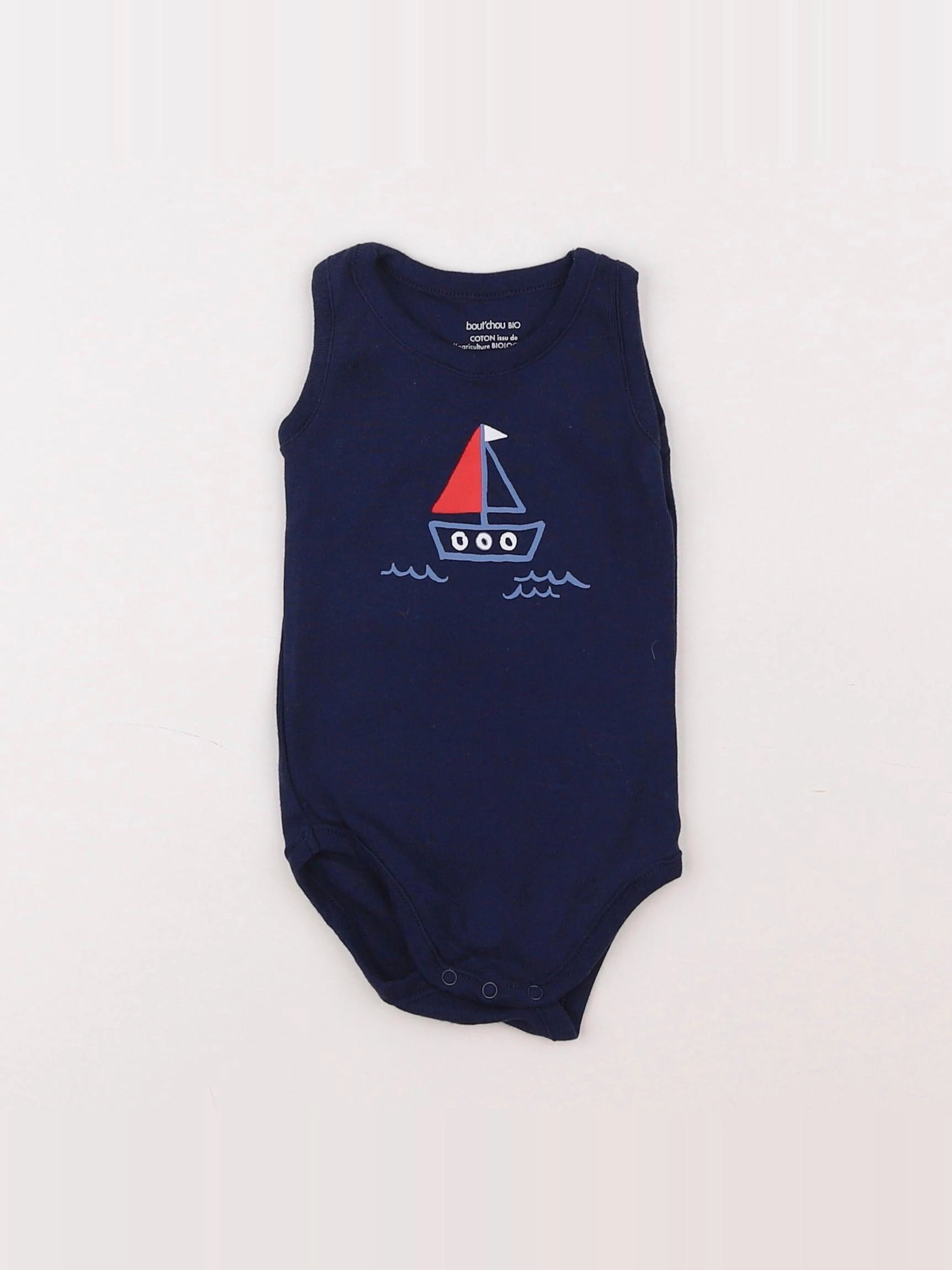 Boutchou - body bleu - 3 mois