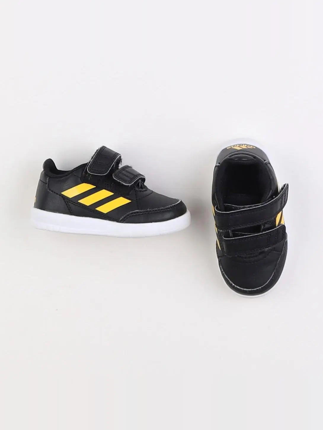 Adidas - tennis à scratch/ lacets noir - pointure 20