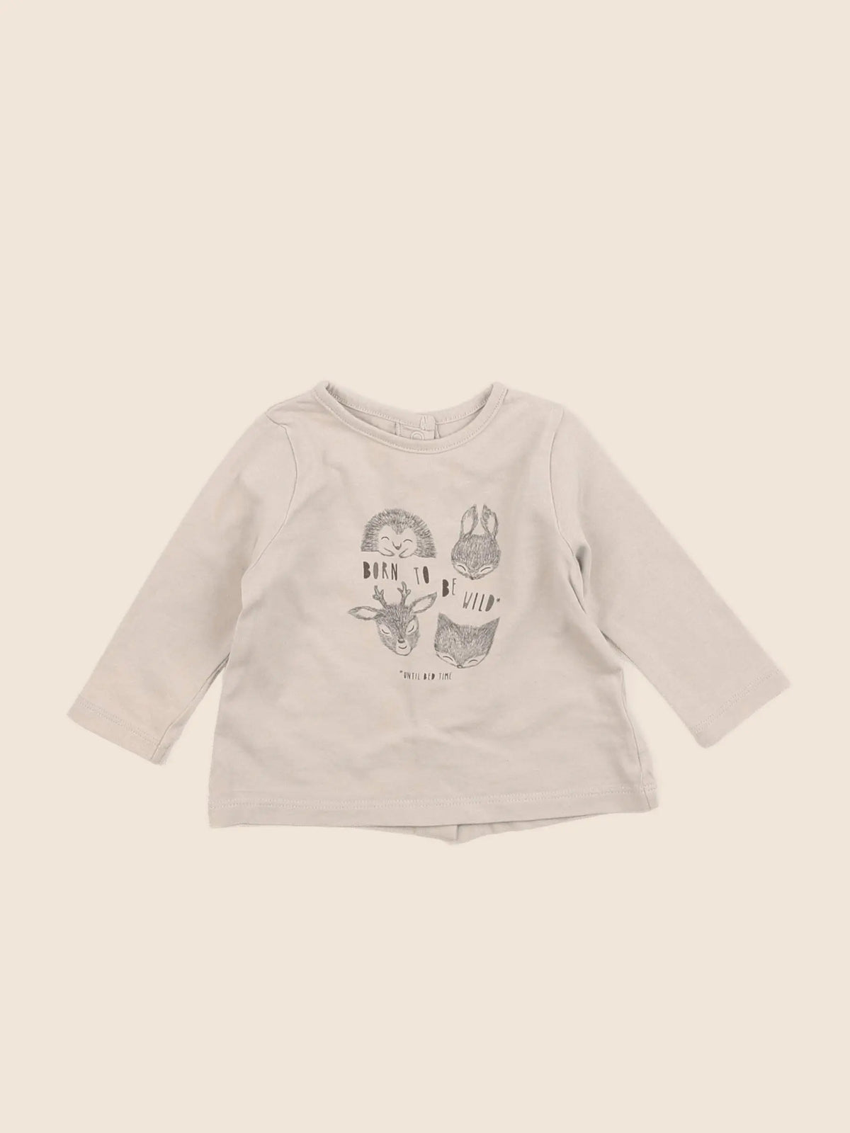 Vertbaudet - tee-shirt beige - 3 mois