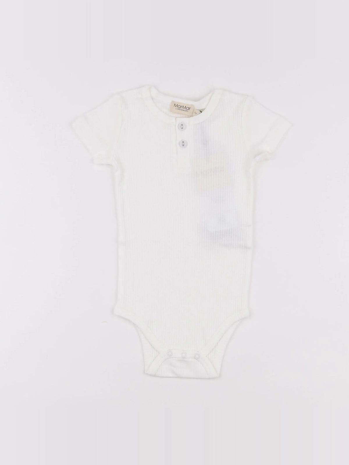 Body manches courtes avec boutons blanc