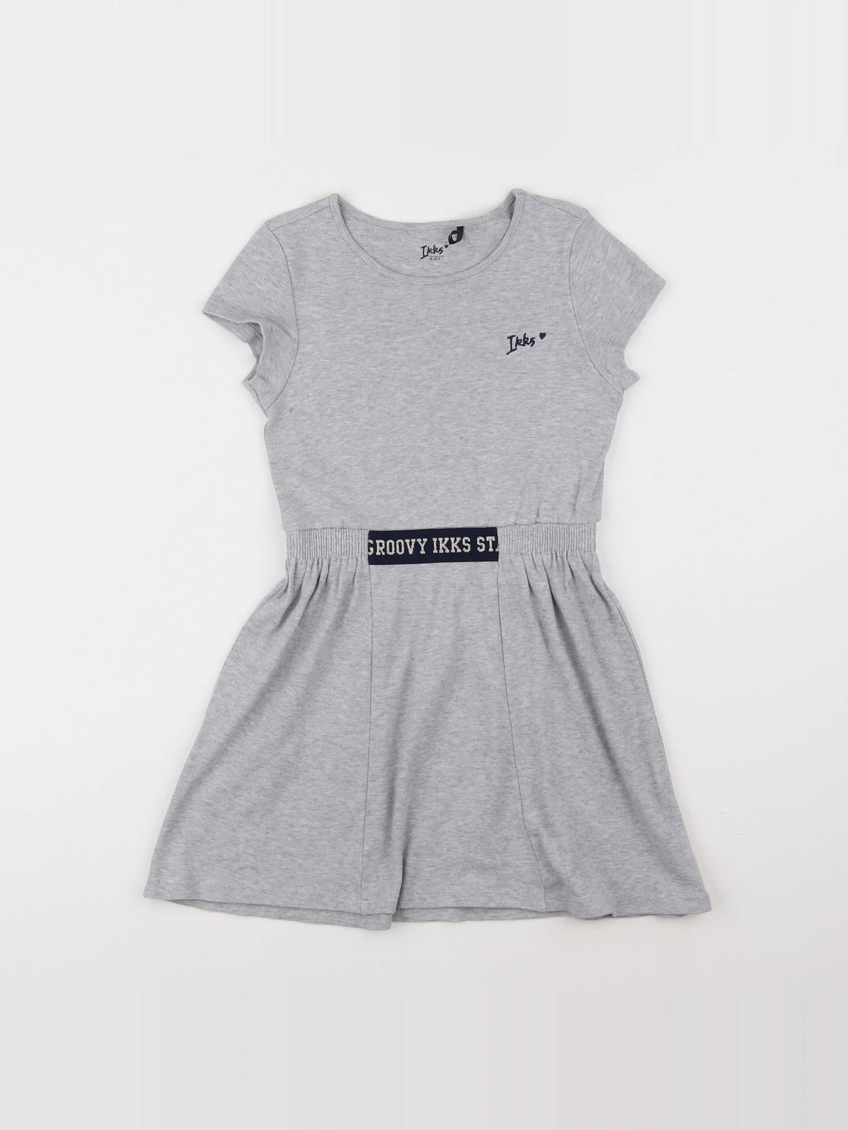 IKKS - robe gris - 8 ans