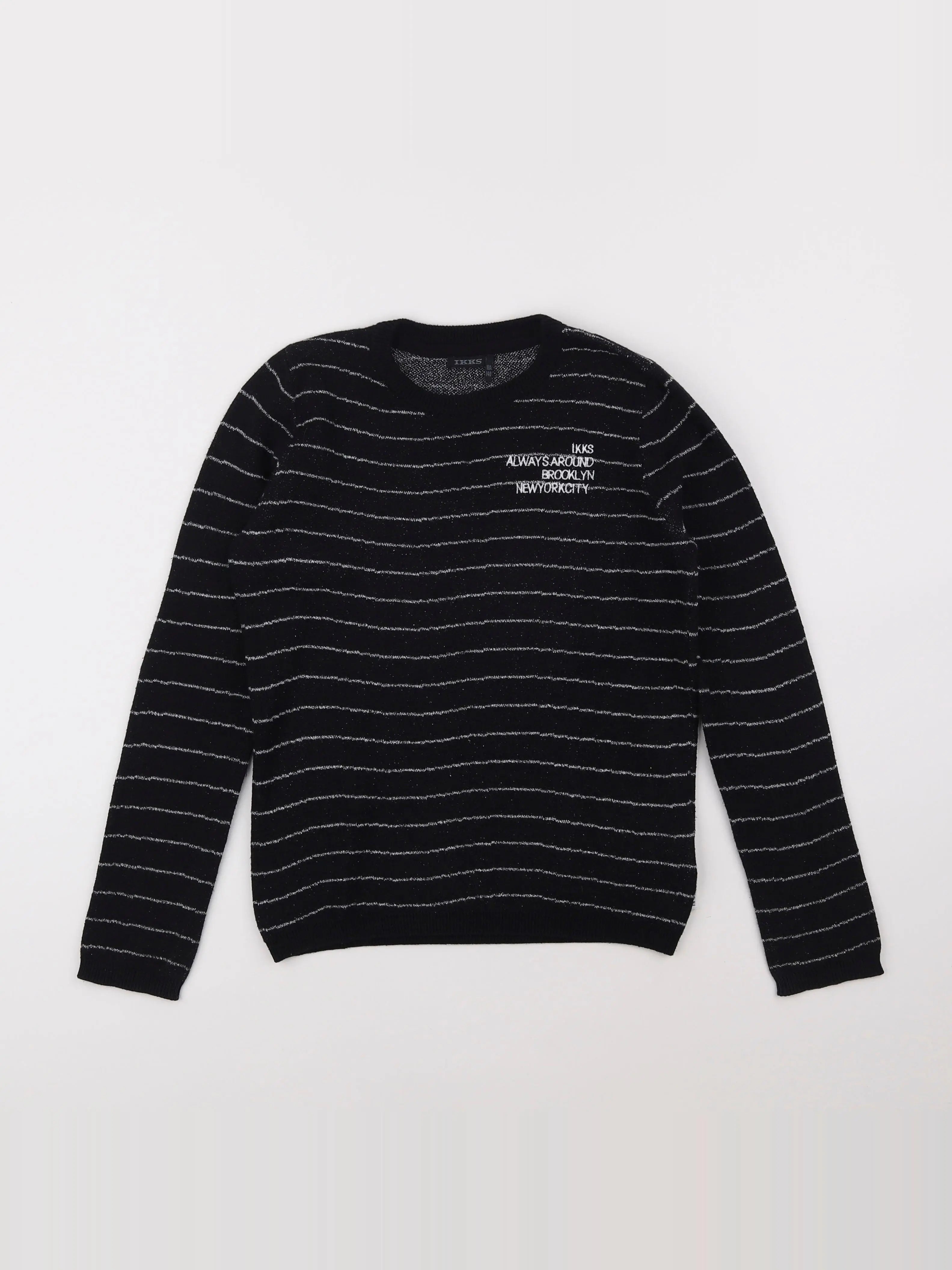 IKKS - pull noir - 10 ans