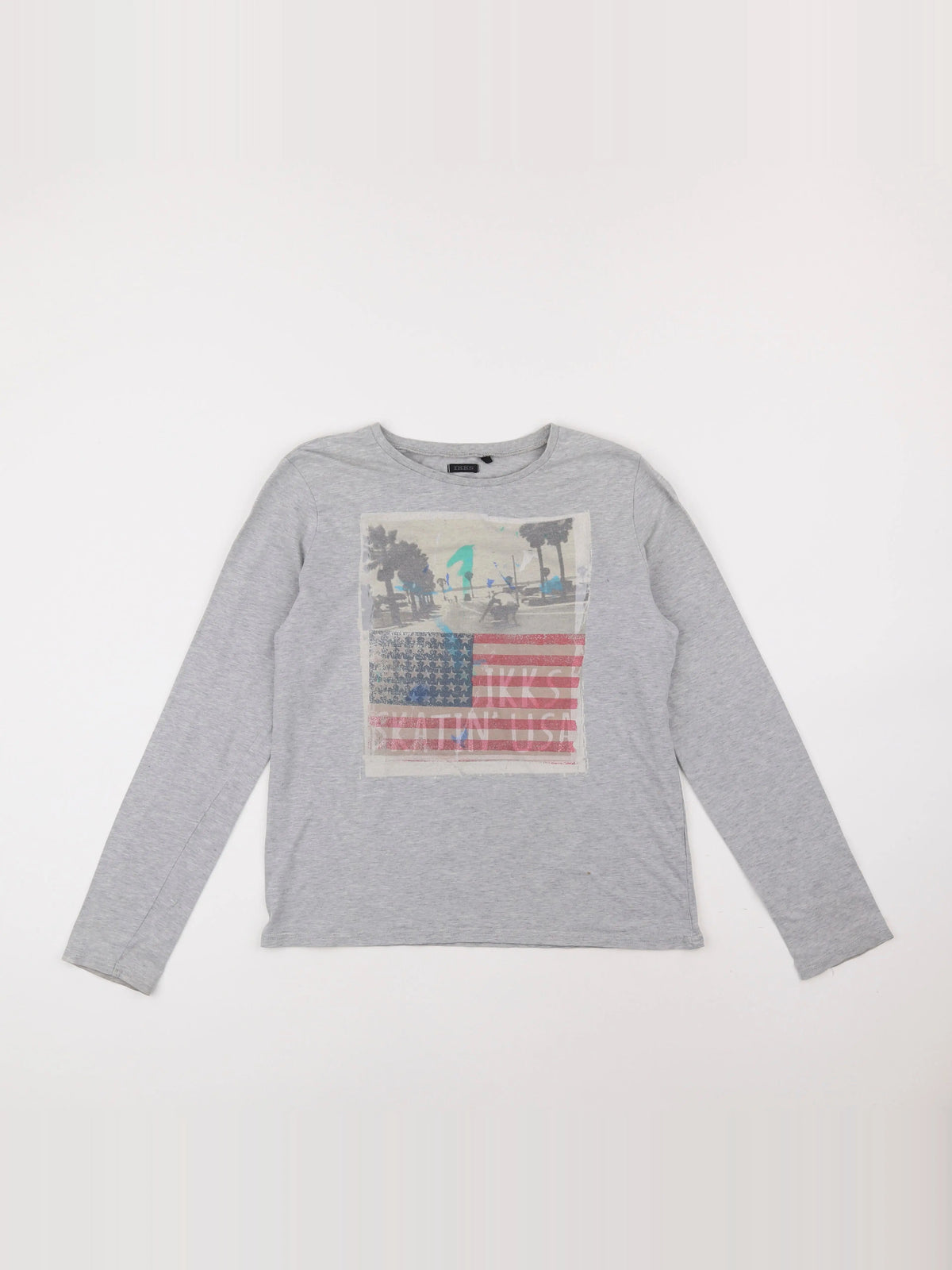 IKKS - tee-shirt gris - 14 ans