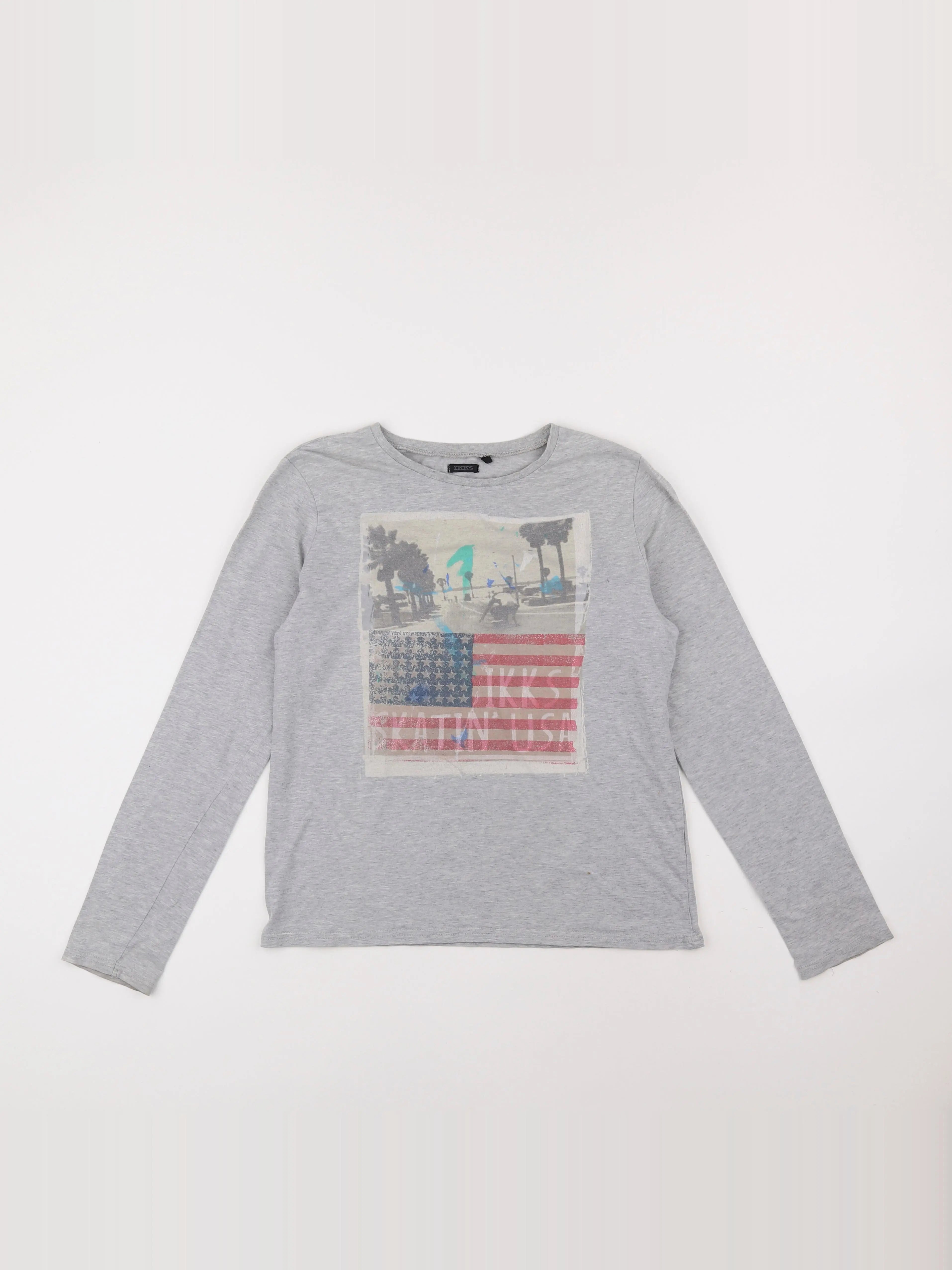 IKKS - tee-shirt gris - 14 ans