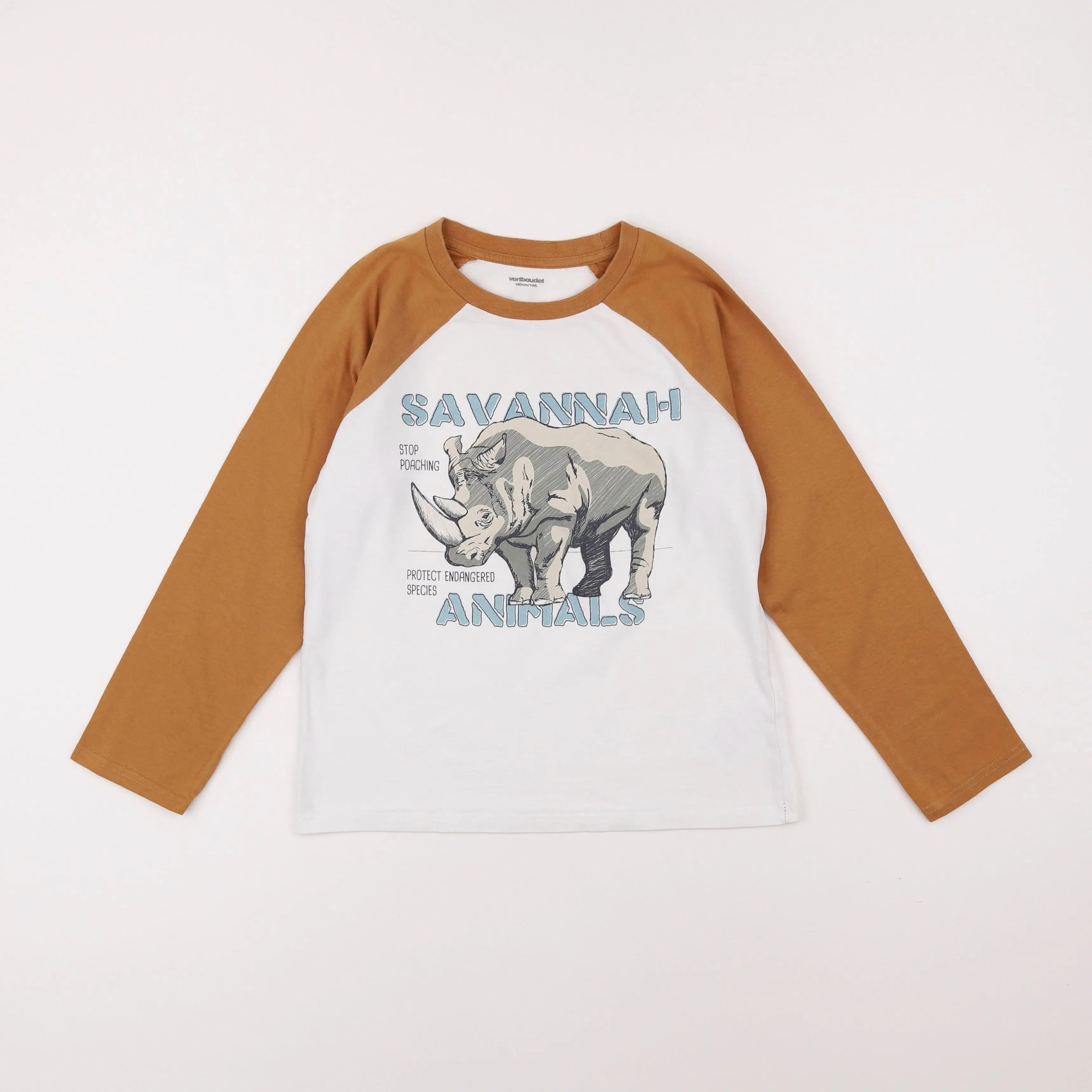 Vertbaudet - tee-shirt blanc - 10 ans