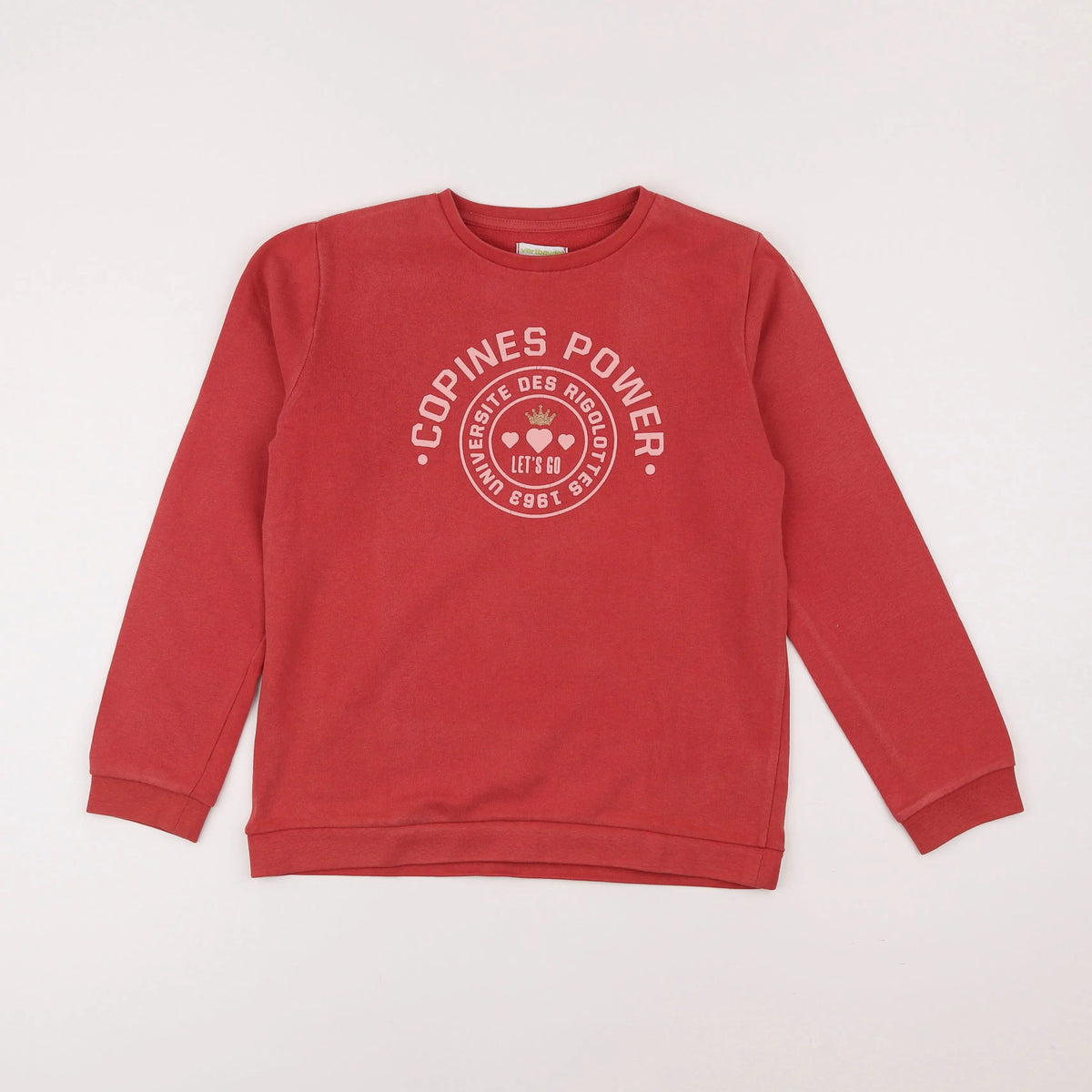 Vertbaudet - sweat rose - 12 ans