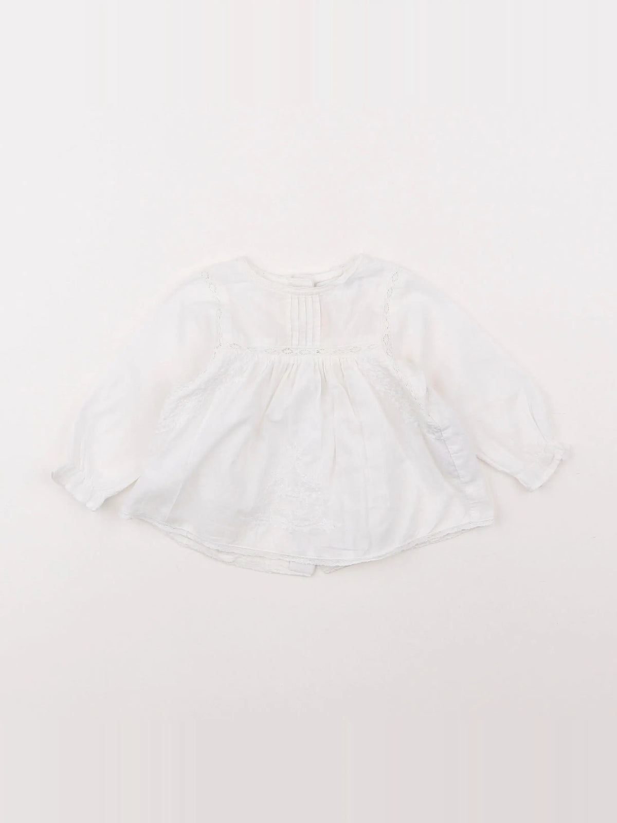Zara - blouse blanc - 3/6 mois