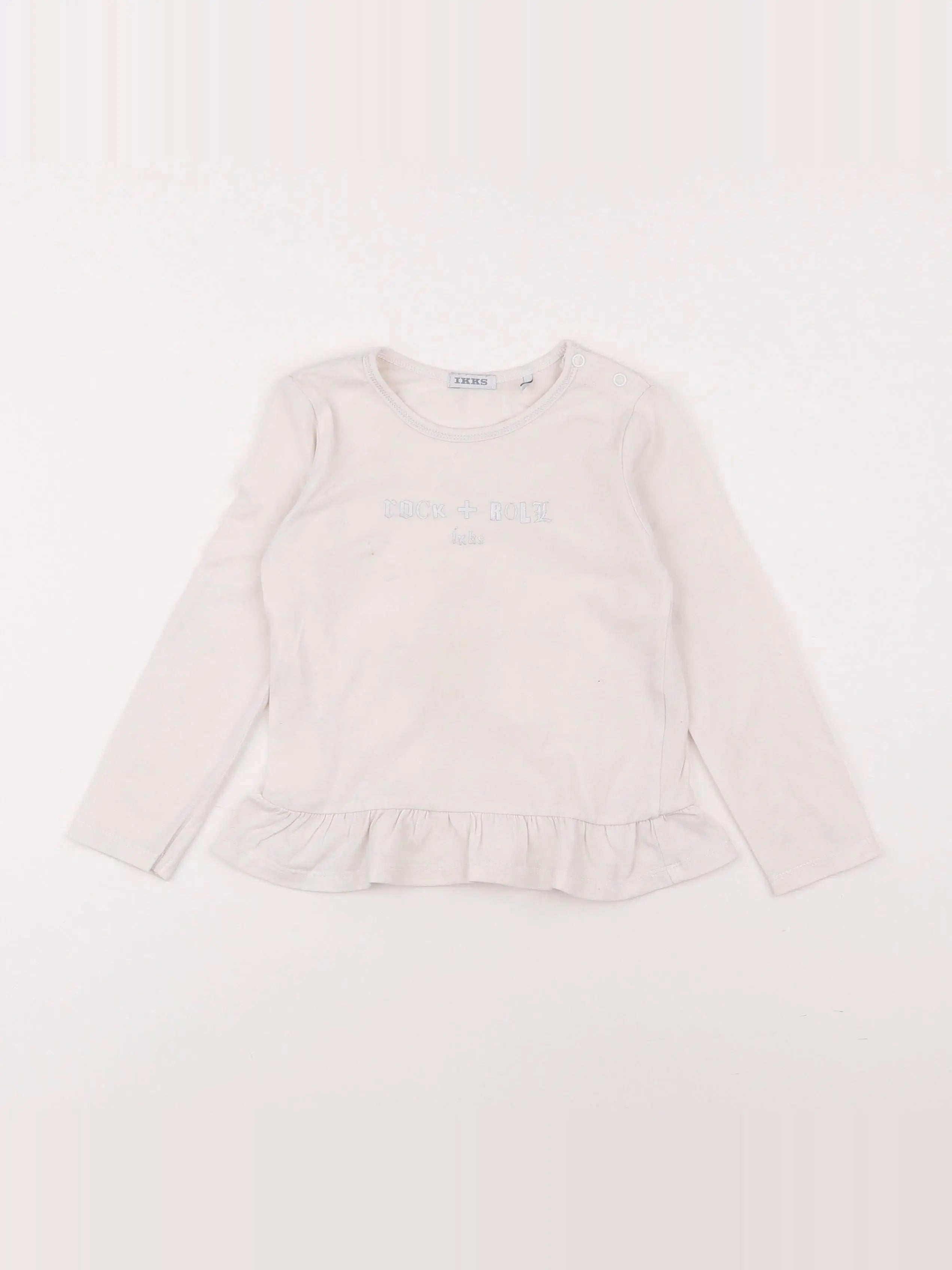 IKKS - tee-shirt beige - 3 ans