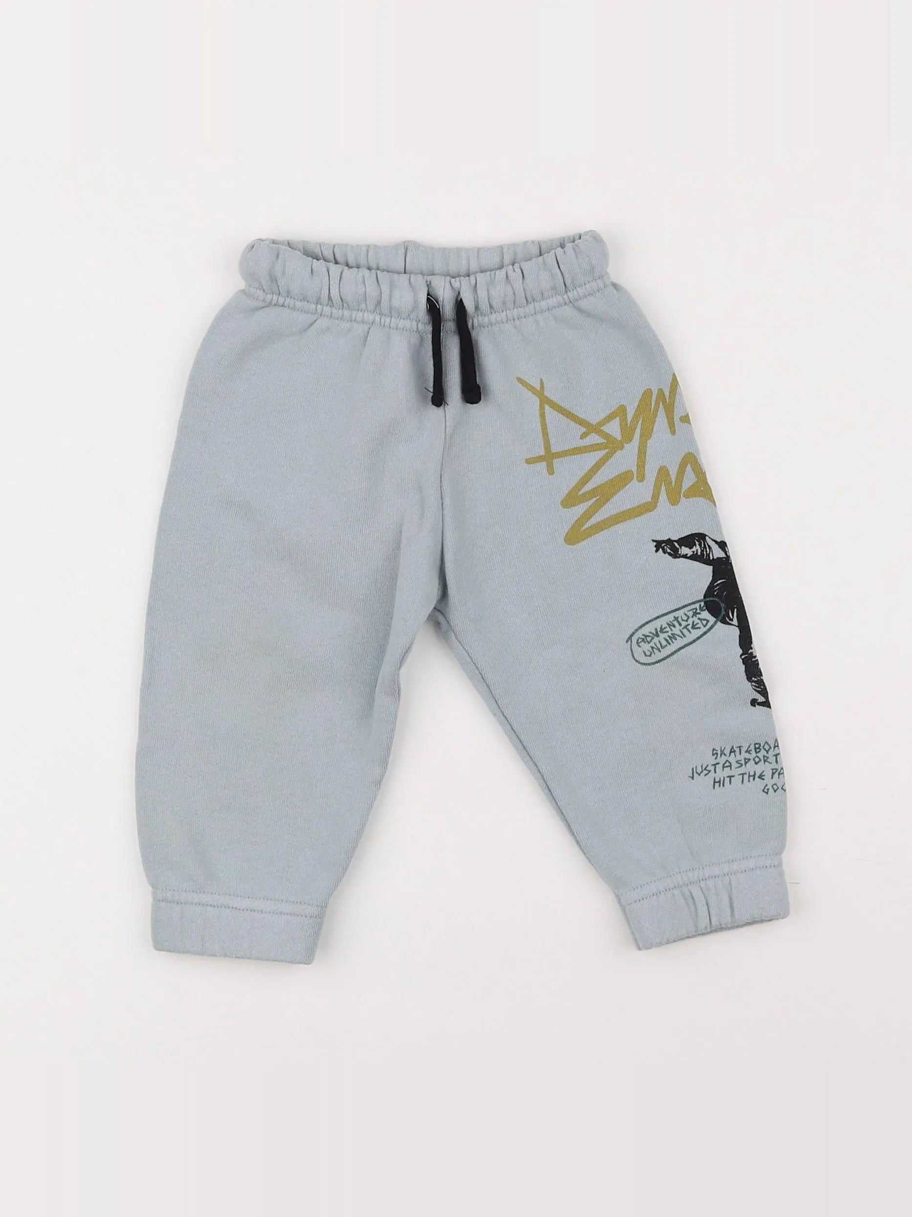 Zara - jogging bleu - 9/12 mois