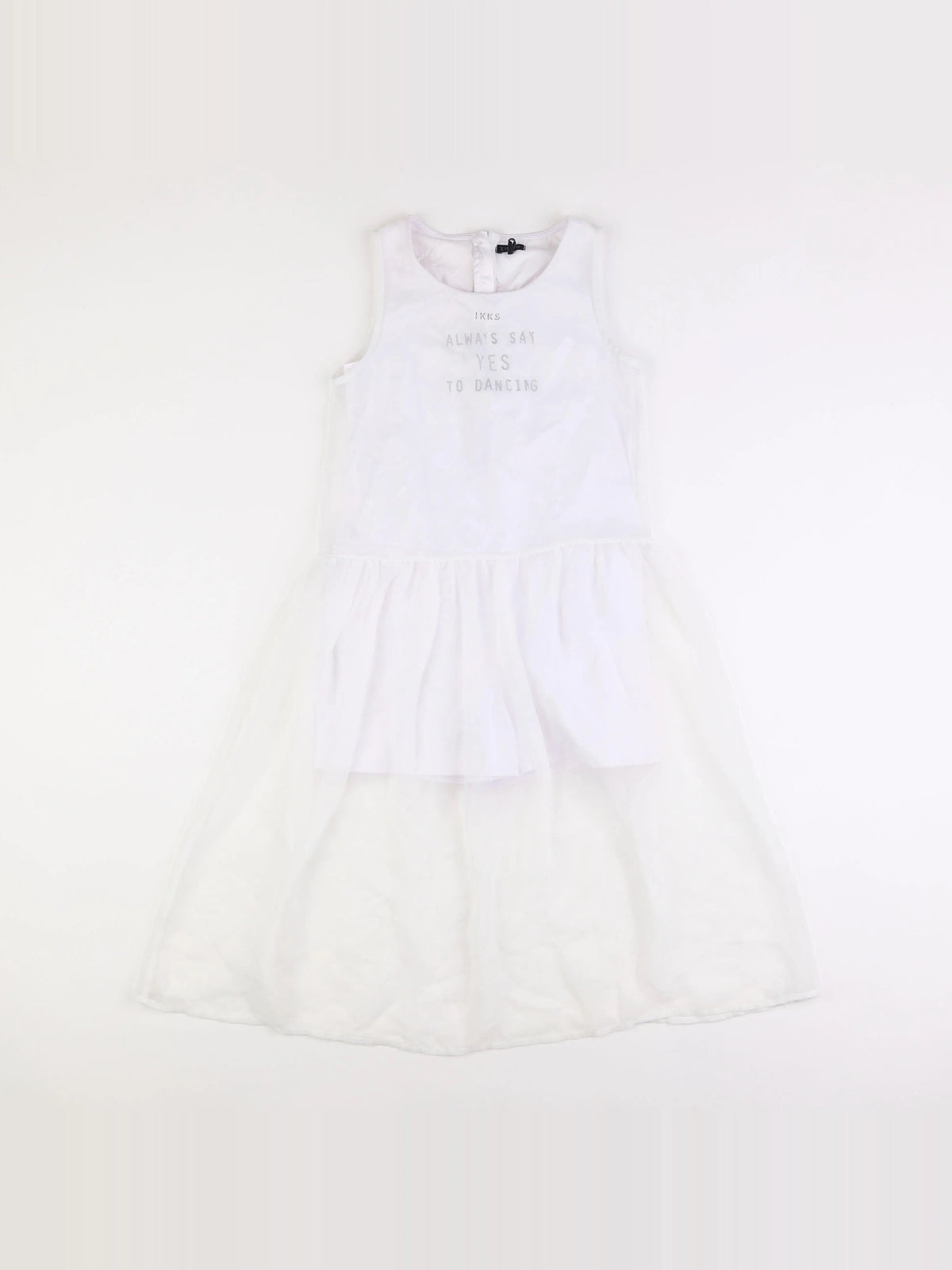 IKKS - robe blanc - 10 ans