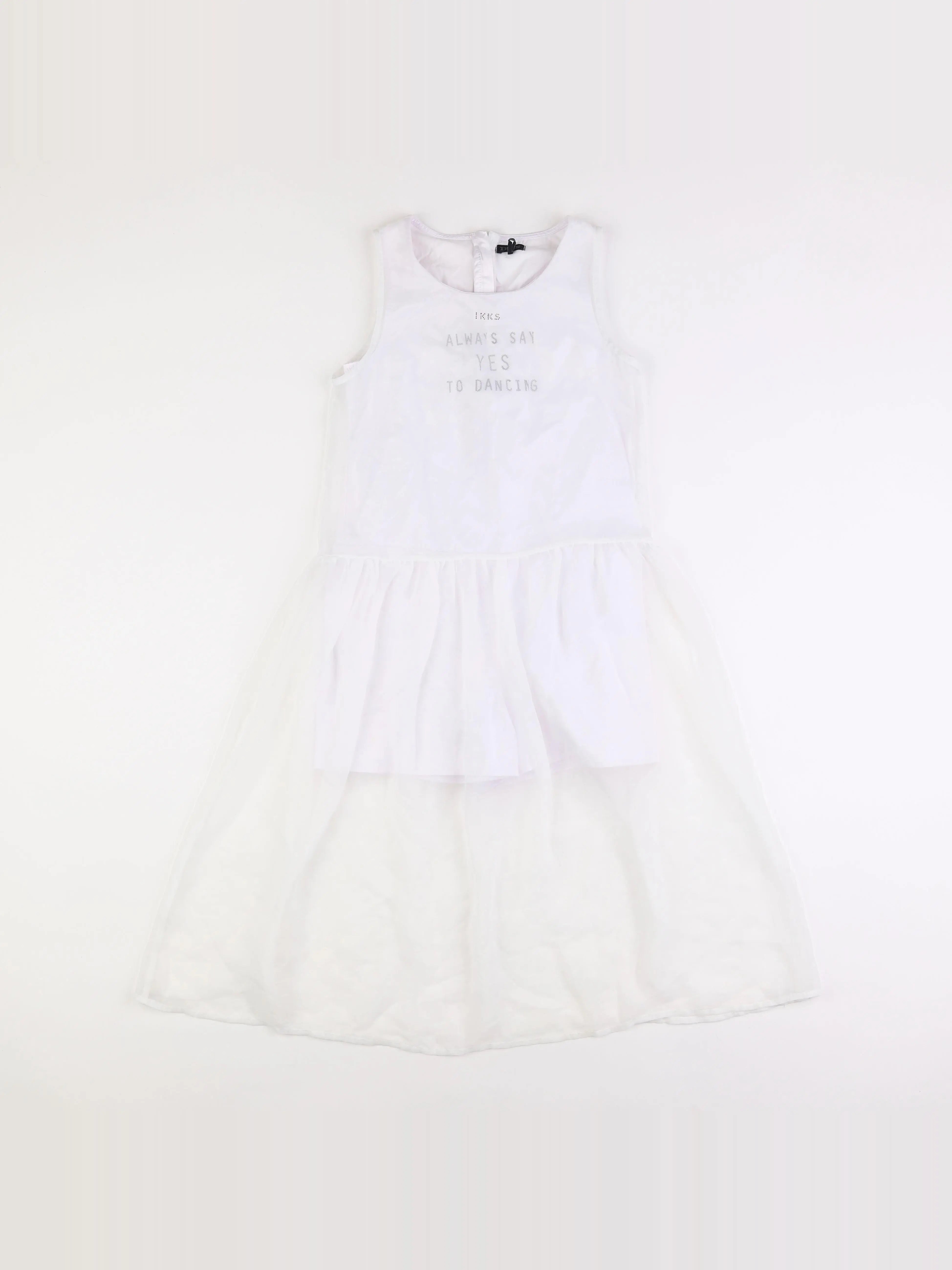 IKKS - robe blanc - 10 ans