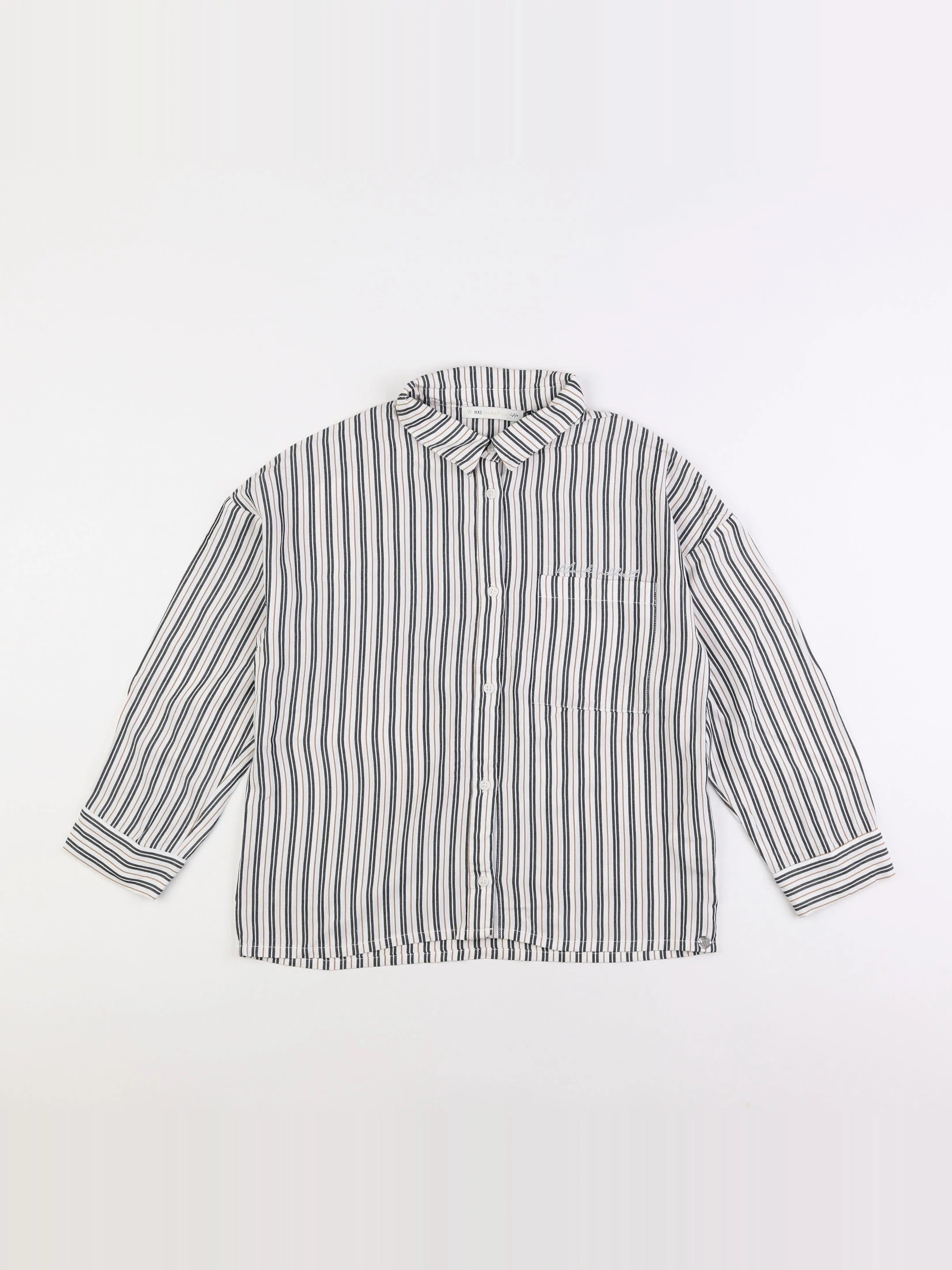 IKKS - blouse beige, gris - 12 ans