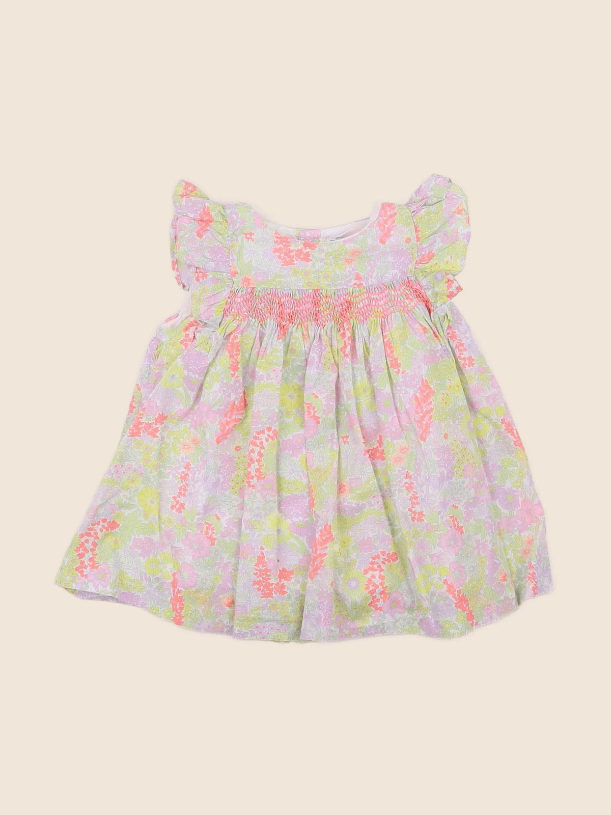 Jacadi - robe liberty multicolore - 6 mois