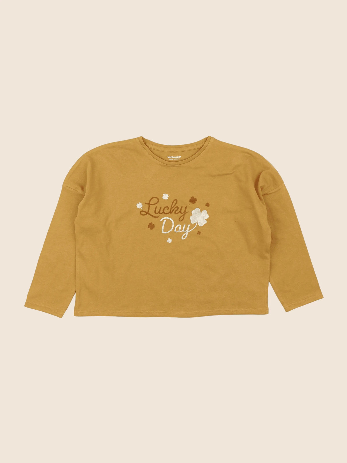 Vertbaudet - tee-shirt jaune - 6 ans